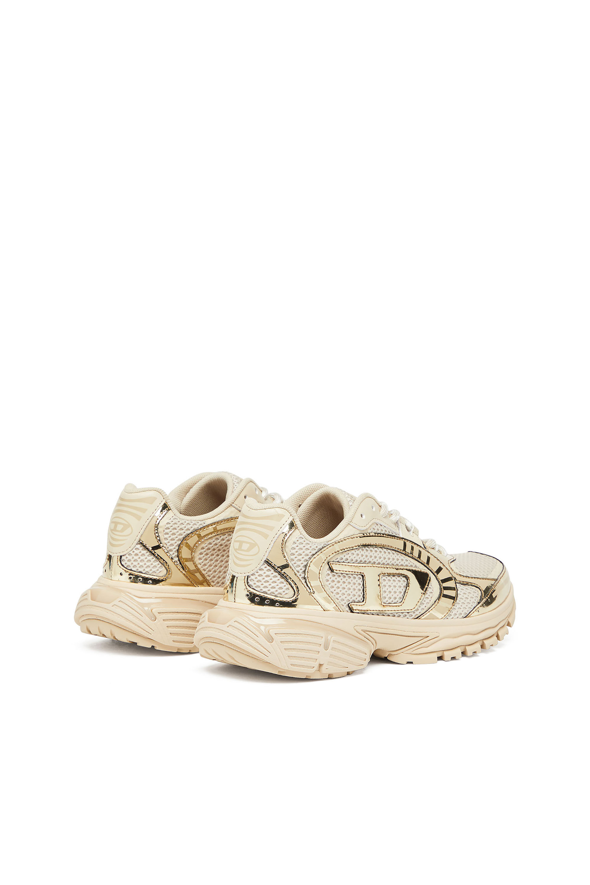 DIESEL★関税込み Pro-V-Dense-Mesh sneakers D logo スニーカー Women's S-Pro-V-Dense-Monochrome mesh sneakers with Oval D