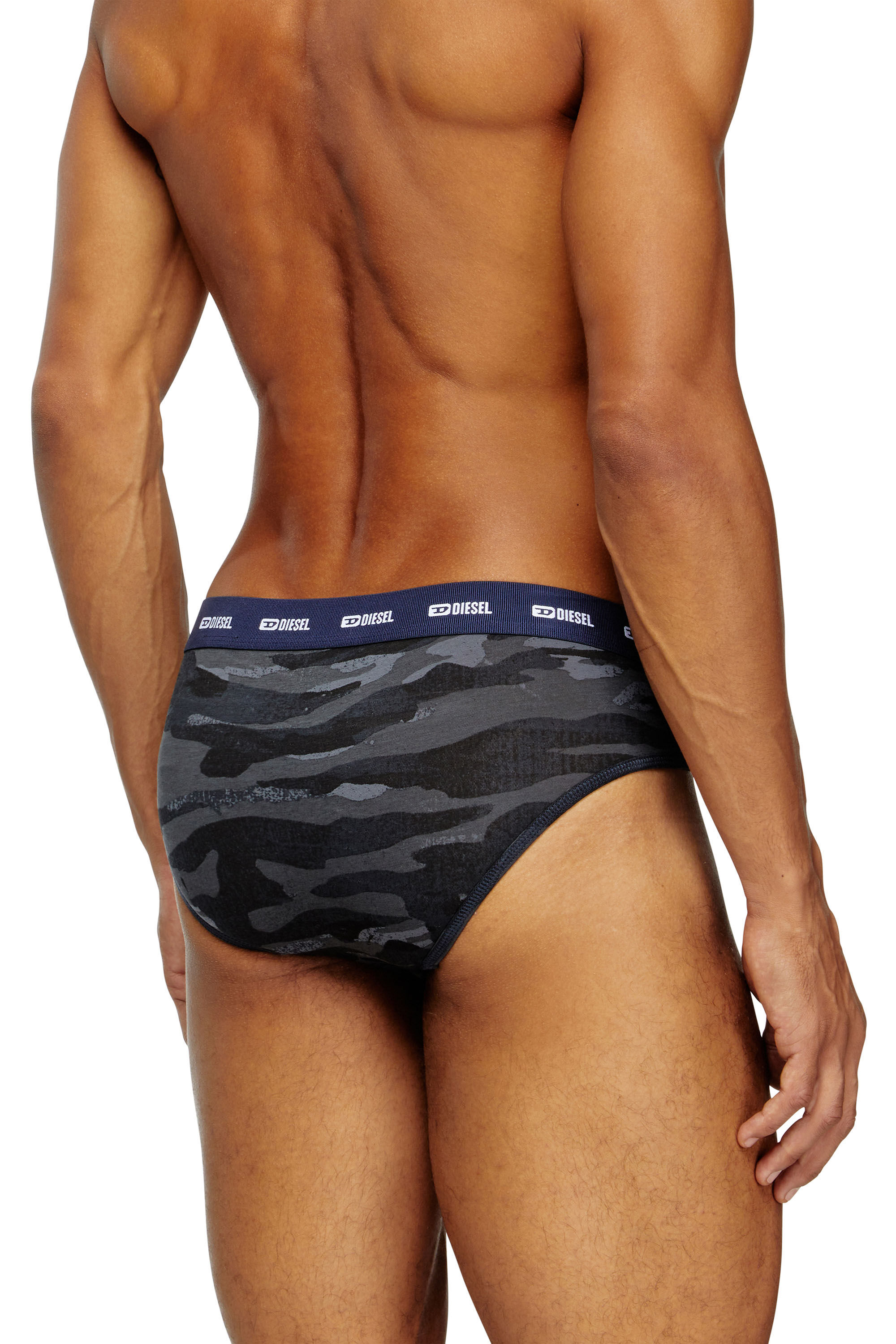 Diesel - ANDRE-UTLT-3PACK, Paquete de 3 slips lisos y de camuflaje Hombre in Multicolor - 4