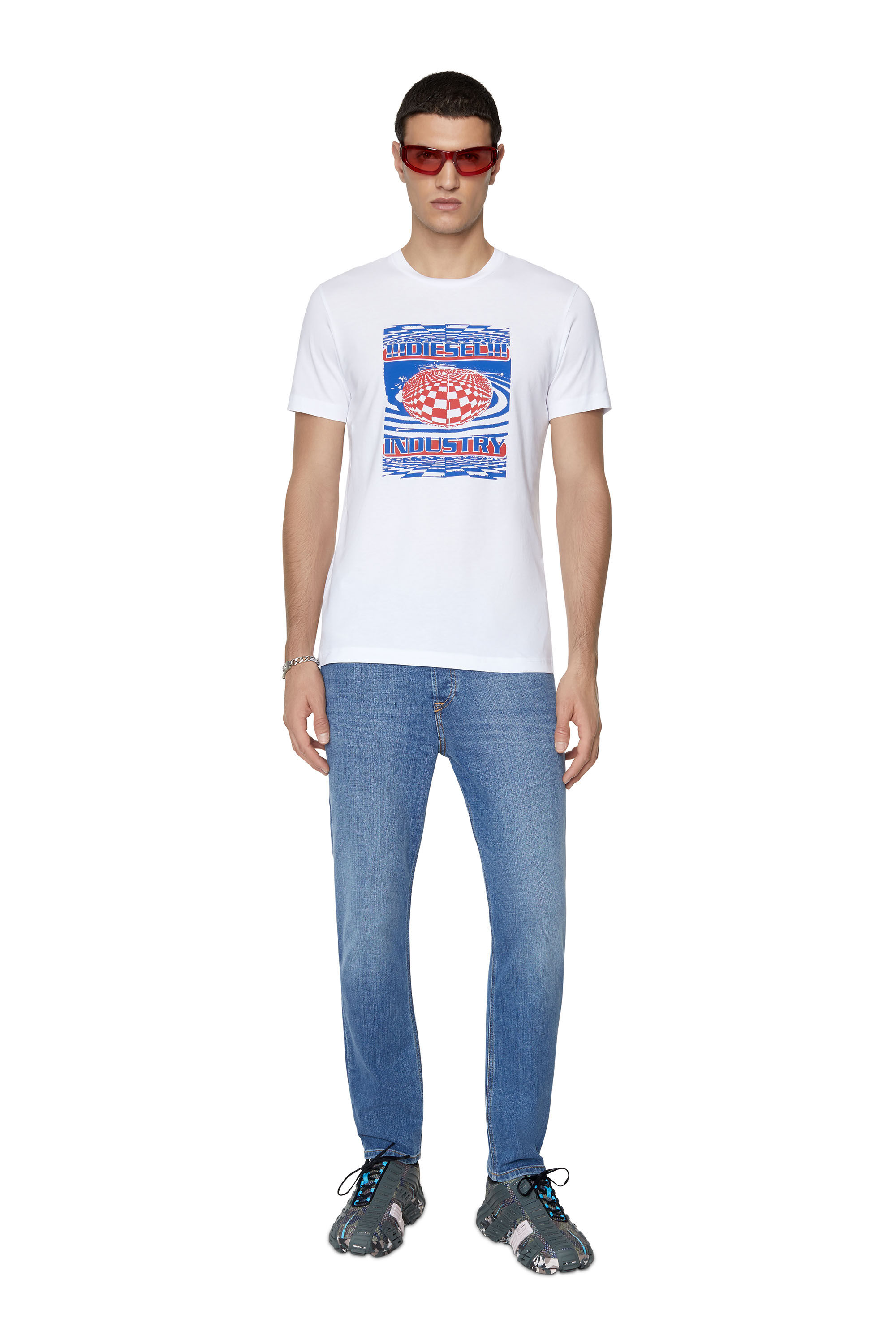 Diesel - 2005 D-Fining 09D47 Tapered Jeans, Azul medio - Image 1