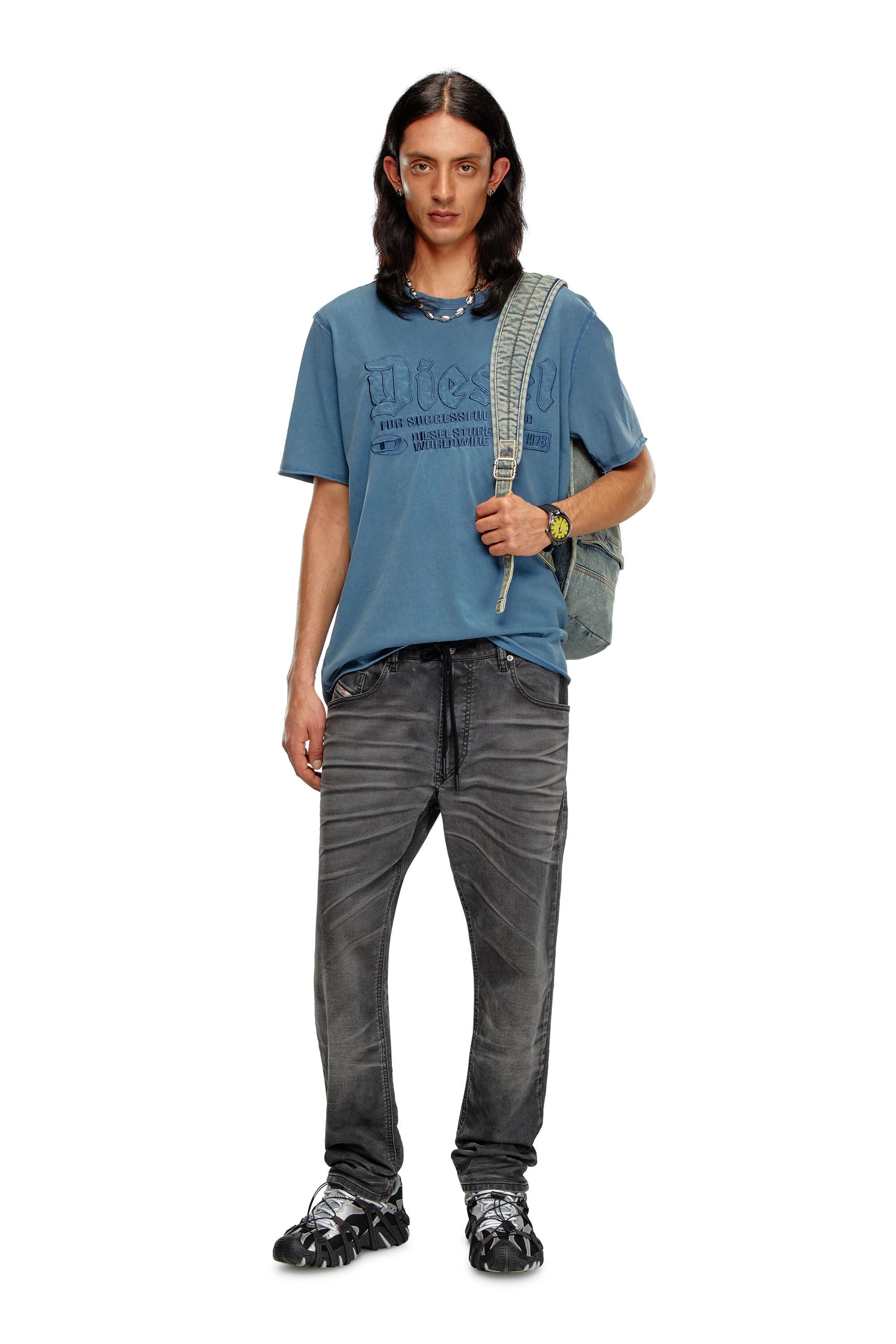 Men's Regular Jeans | Black/Dark grey | Diesel 2030 D