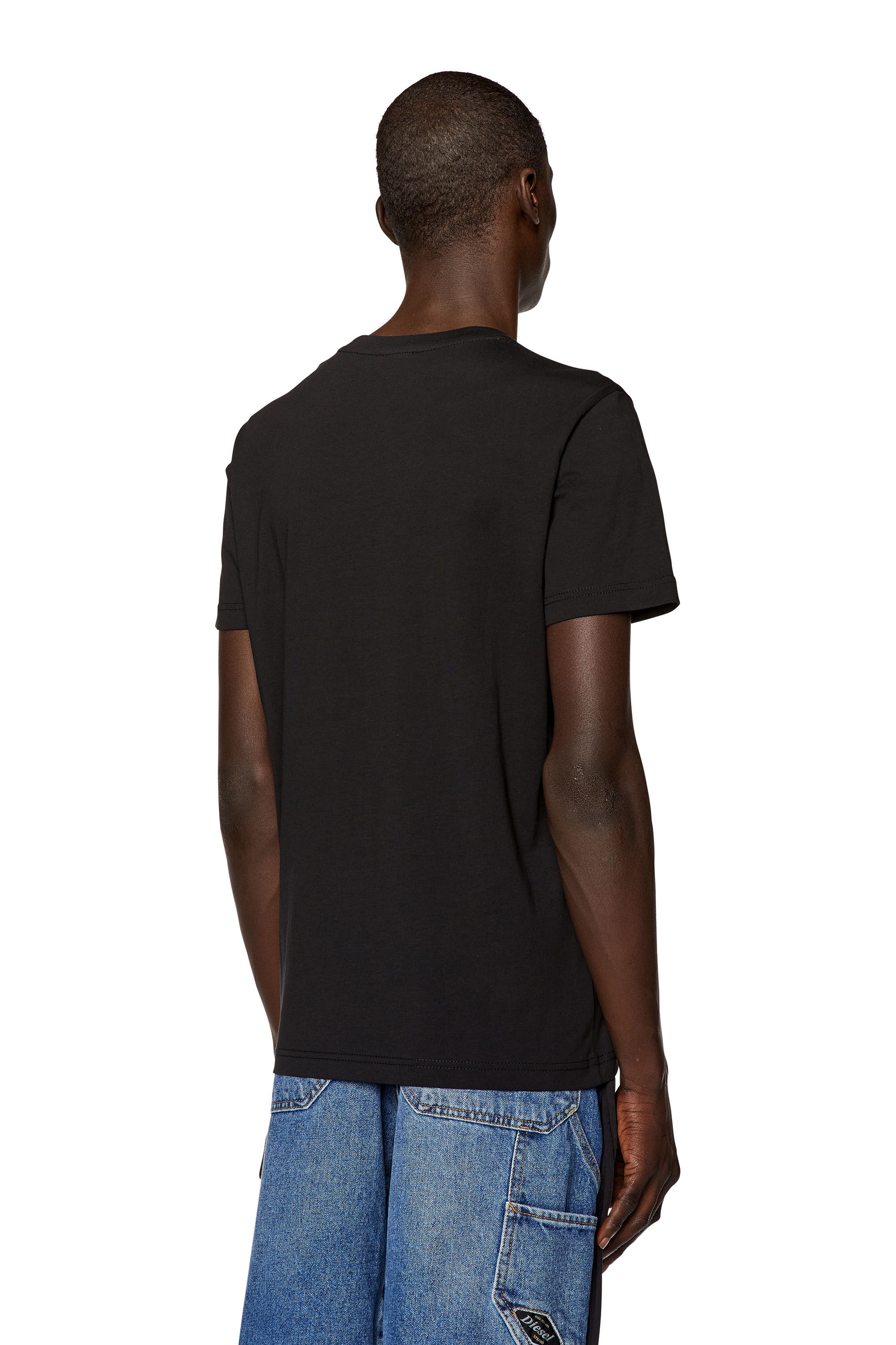 Diesel - T-DIEGOR-K62, Man's T-shirt with Diesel shield print in Black - 5