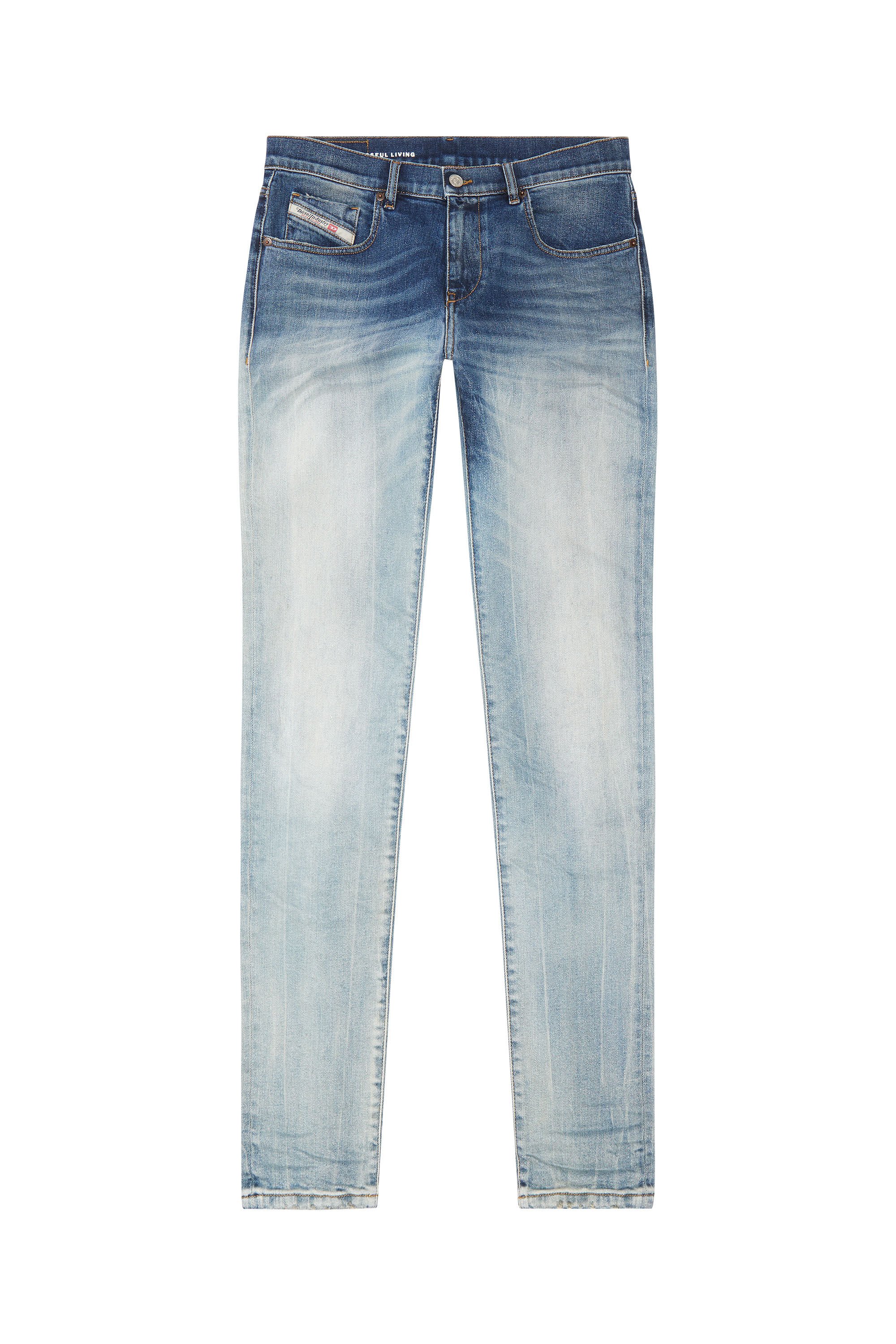 Diesel - Slim Jeans 2019 D-Strukt 09G28, Azul medio - Image 2