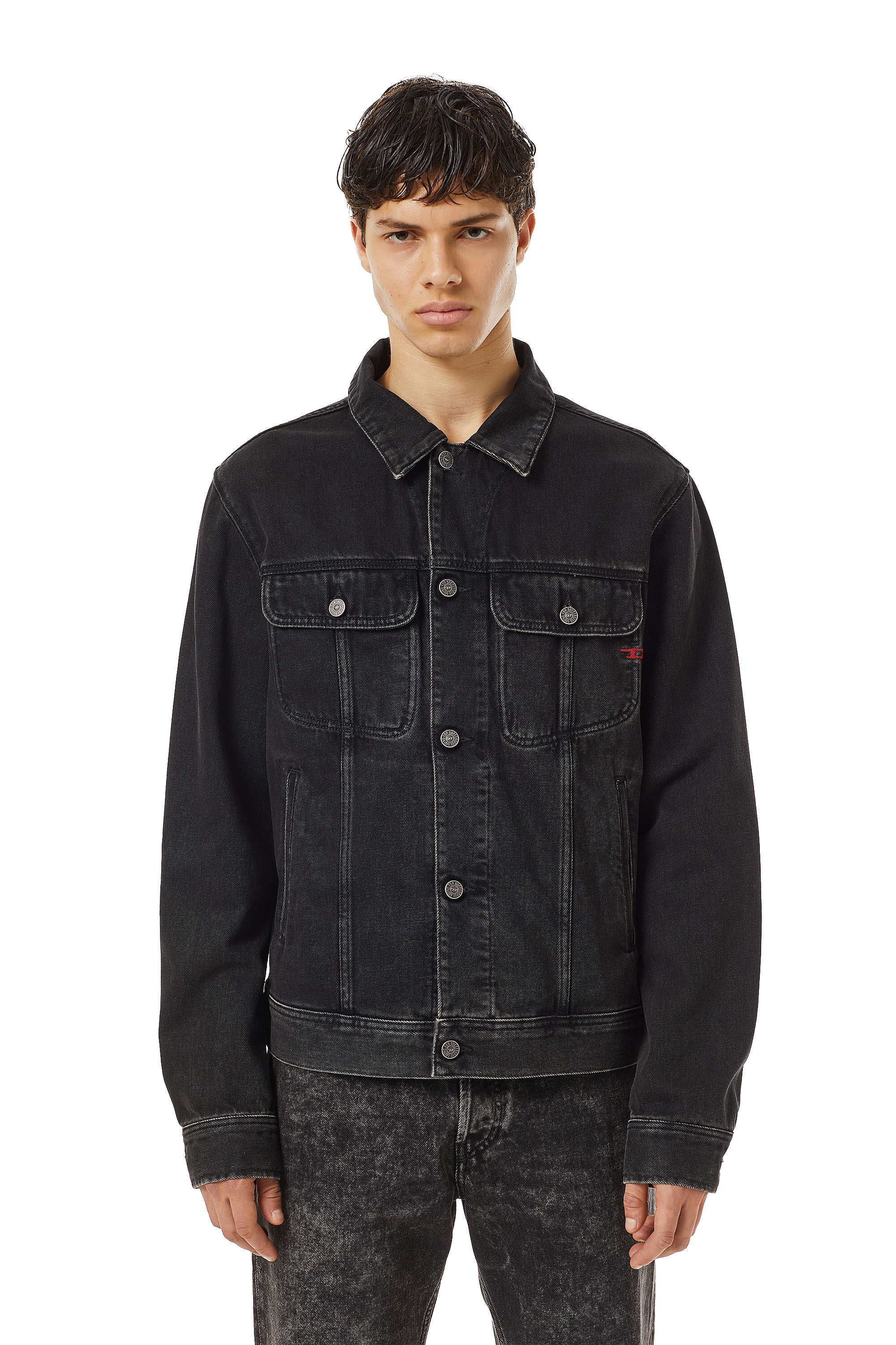 DIESEL トラッカーデニムジャケット D-BARCY ブラック D-BARCY