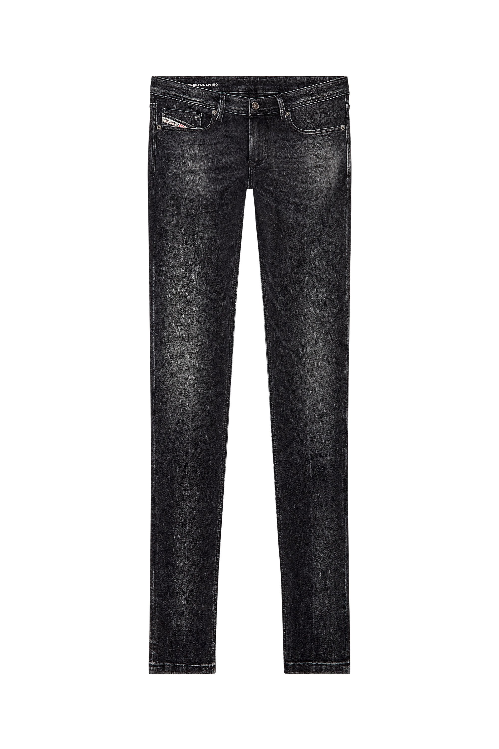 Men\'s Skinny Jeans | Black/Dark grey | Diesel 1979 Sleenker