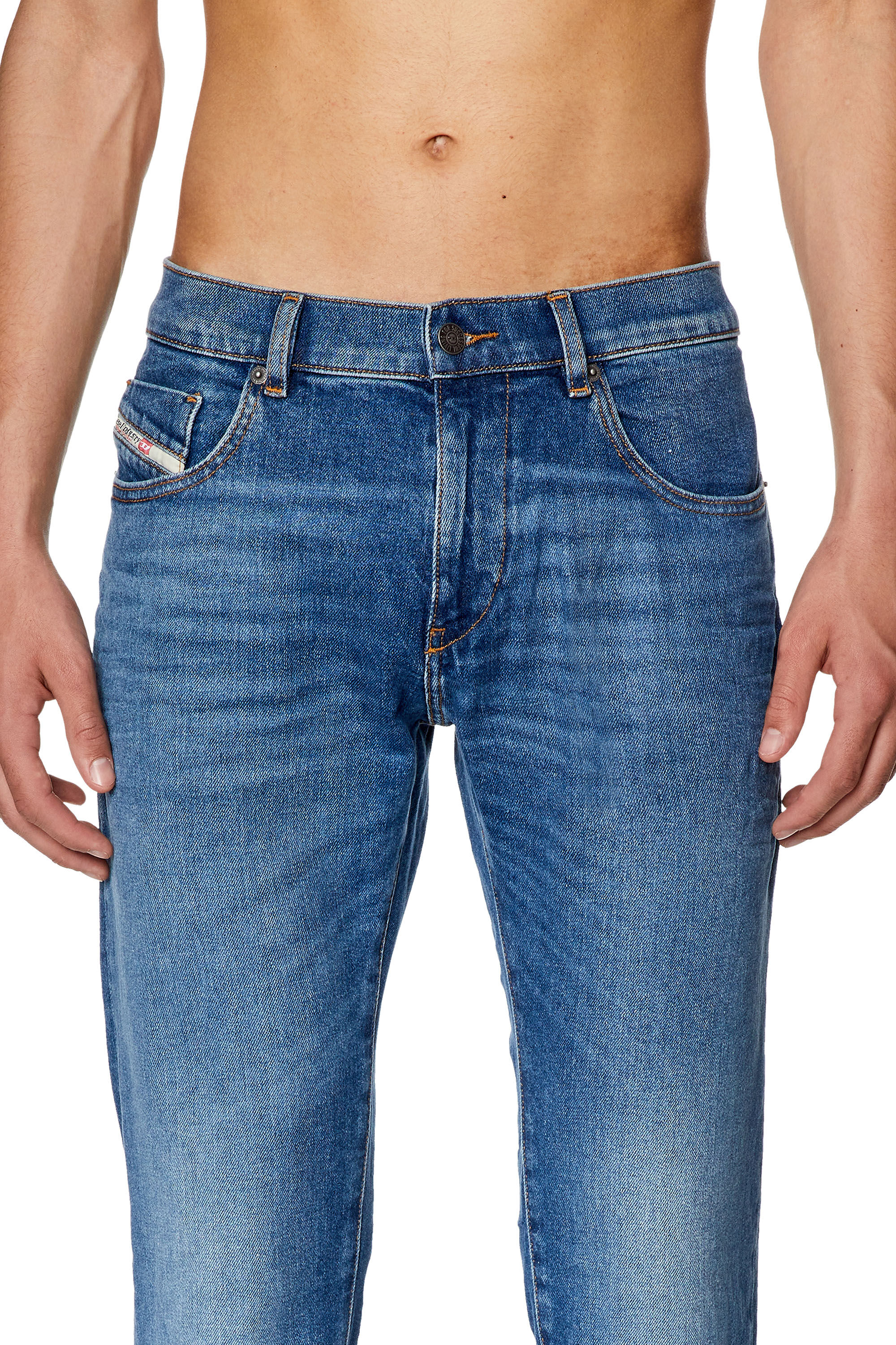 Diesel - Slim Jeans 2019 D-Strukt 0ENAT, Azul medio - Image 5