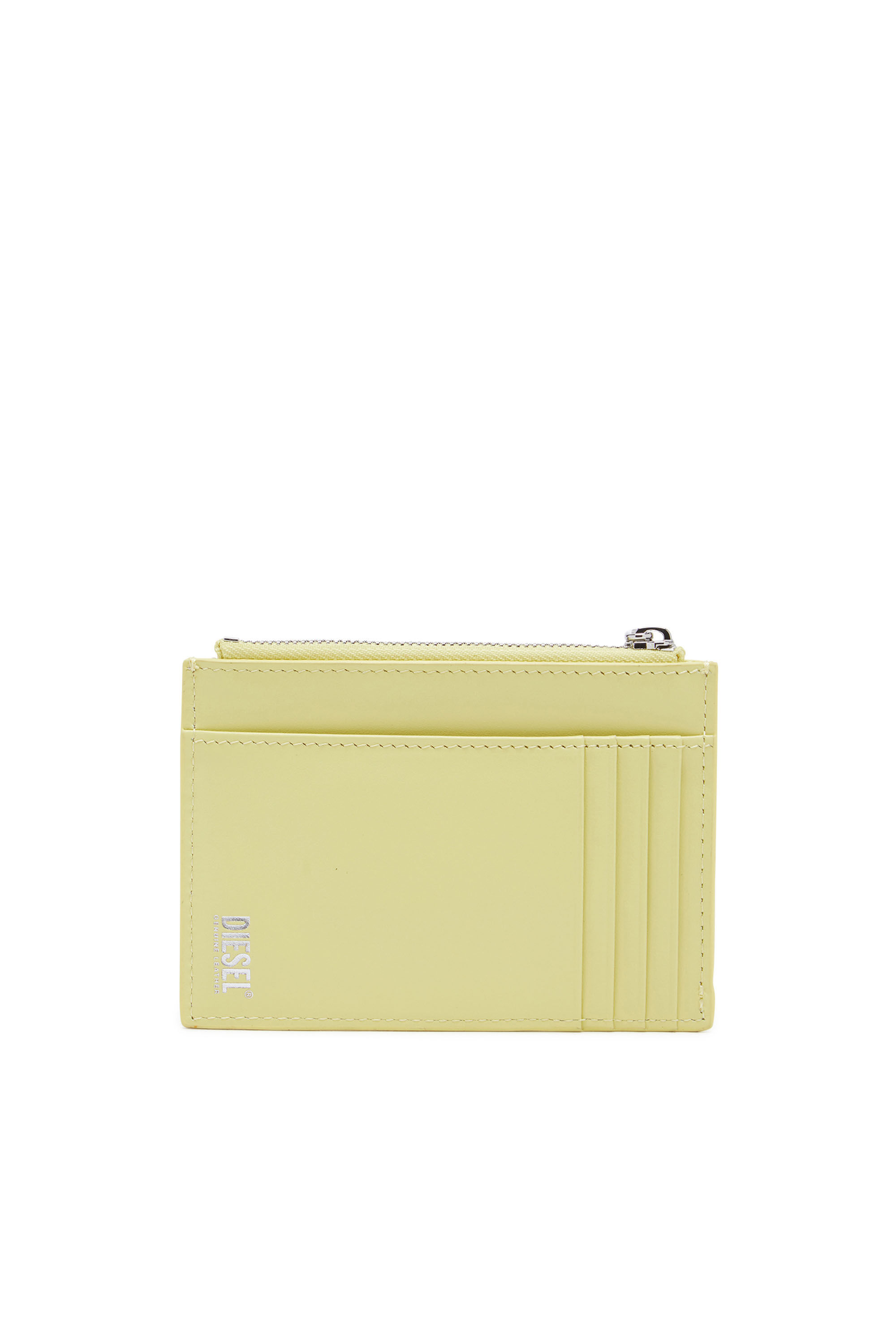LEATHER CARD HOLDER YELLOW LEATHER CARD HOLDER YELLOW