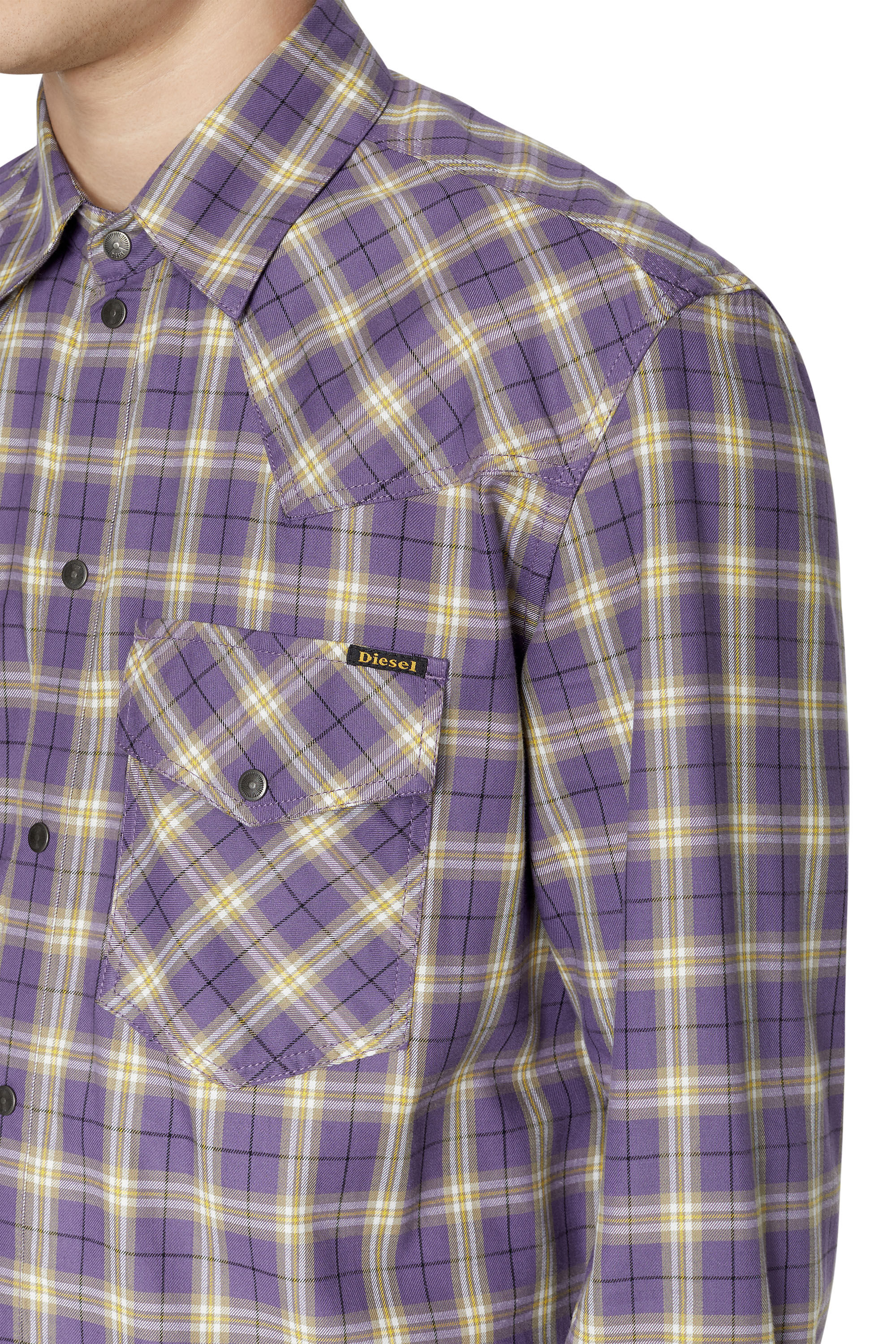S-OCEAN-CHECK-NW Man: Western check shirt | Diesel