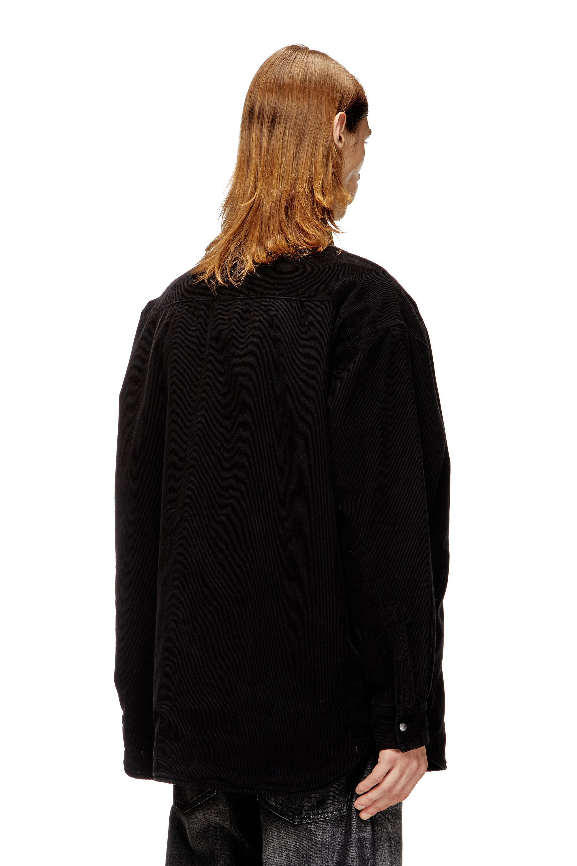 Diesel - S-BAGGY-PADD-HGBK, Man's Cotton shirt with Oval D embroidery in null - 5