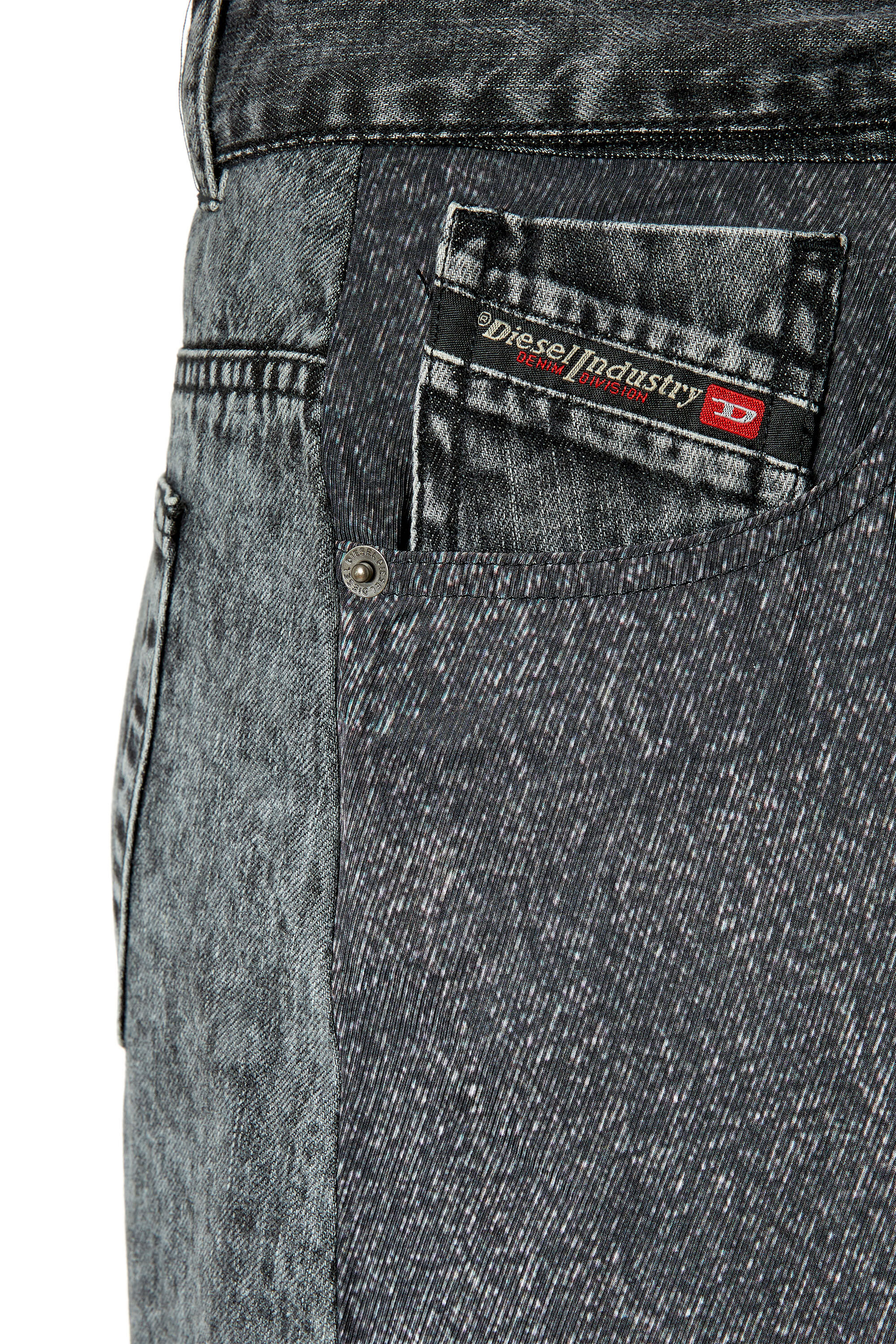 O-TINA Woman: Twill skirt with trompe l'oeil denim print