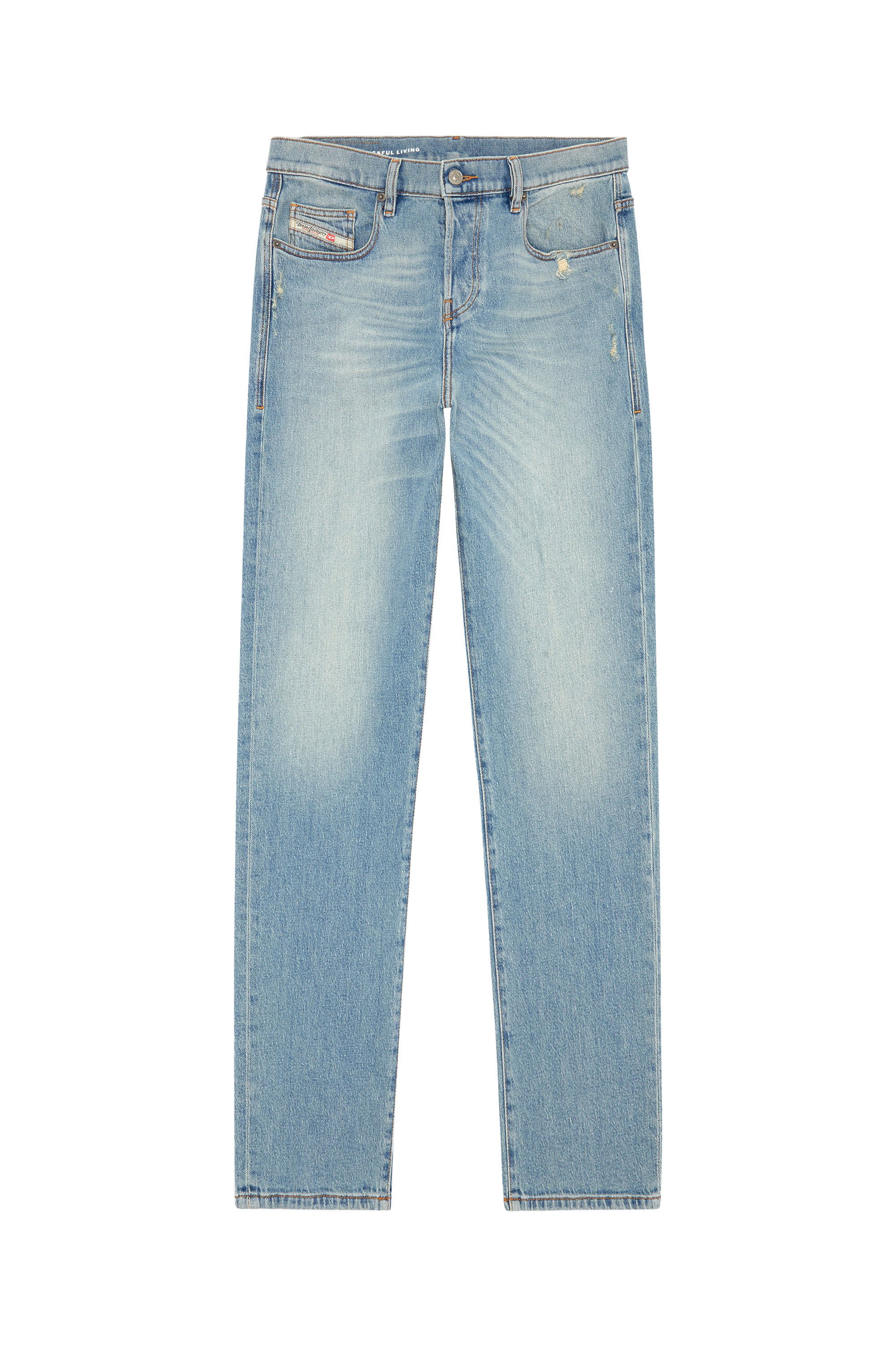 Diesel - Straight Jeans 2020 D-Viker 09H39, Azul Claro - Image 2