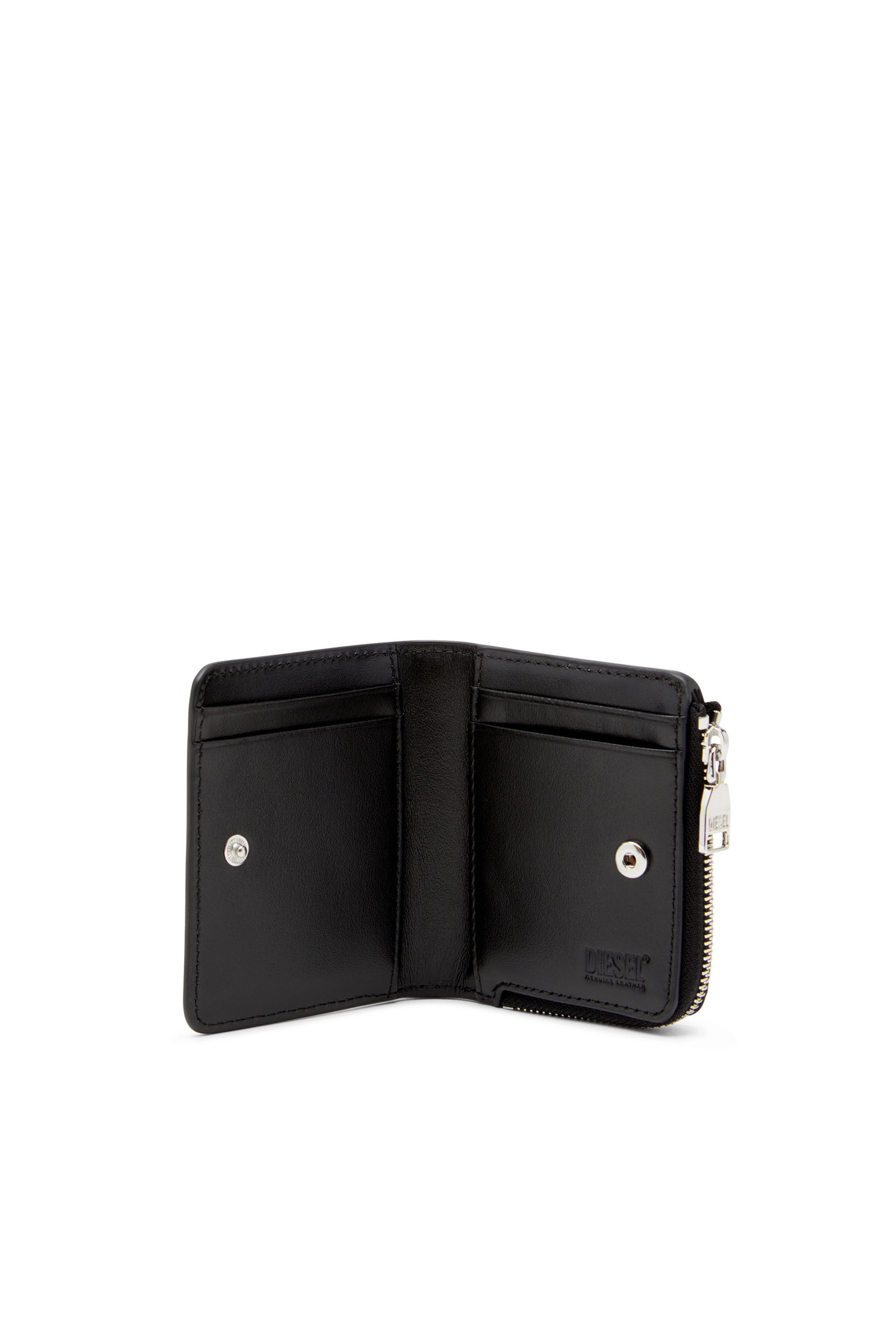 Diesel - PC MONOGRAM CARD HOLDER ZIP L, Negro - Image 3