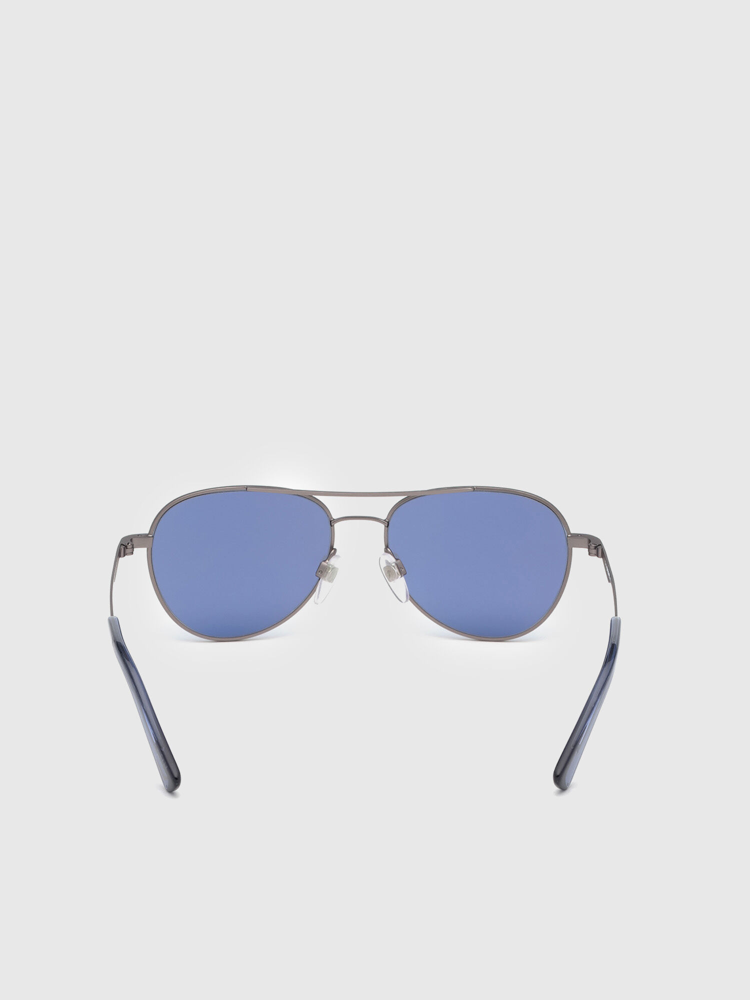 Diesel - DL0291, Unisex's Metal pilot-style sunglasses in Blue/Grey - 4