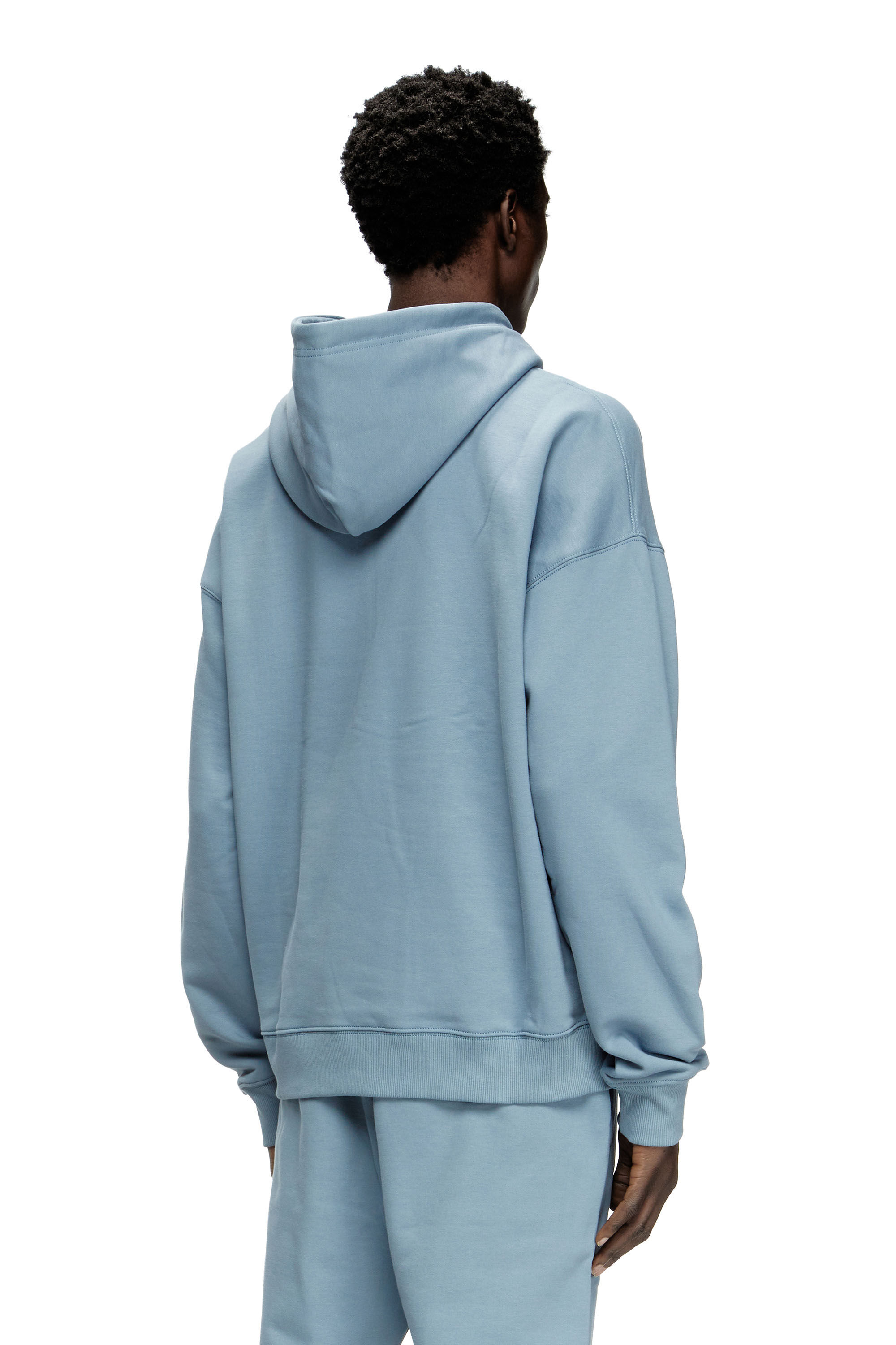 S-ROB-HOOD-DOVAL-PJ Man: Hoodie with oval D patch | Diesel