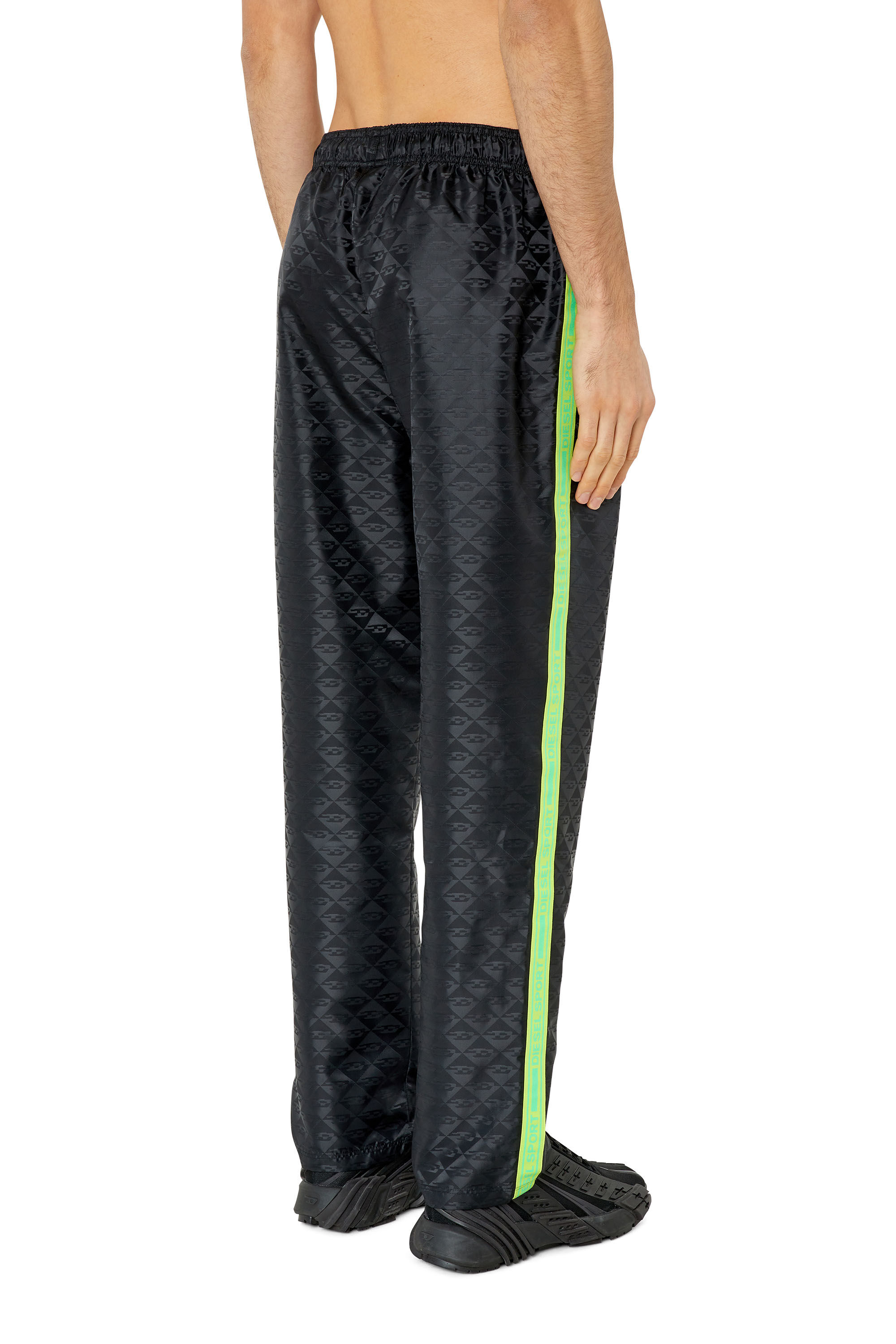 AMWB-CREED-HT26 Man: Sweat pants in monogram satin | Diesel