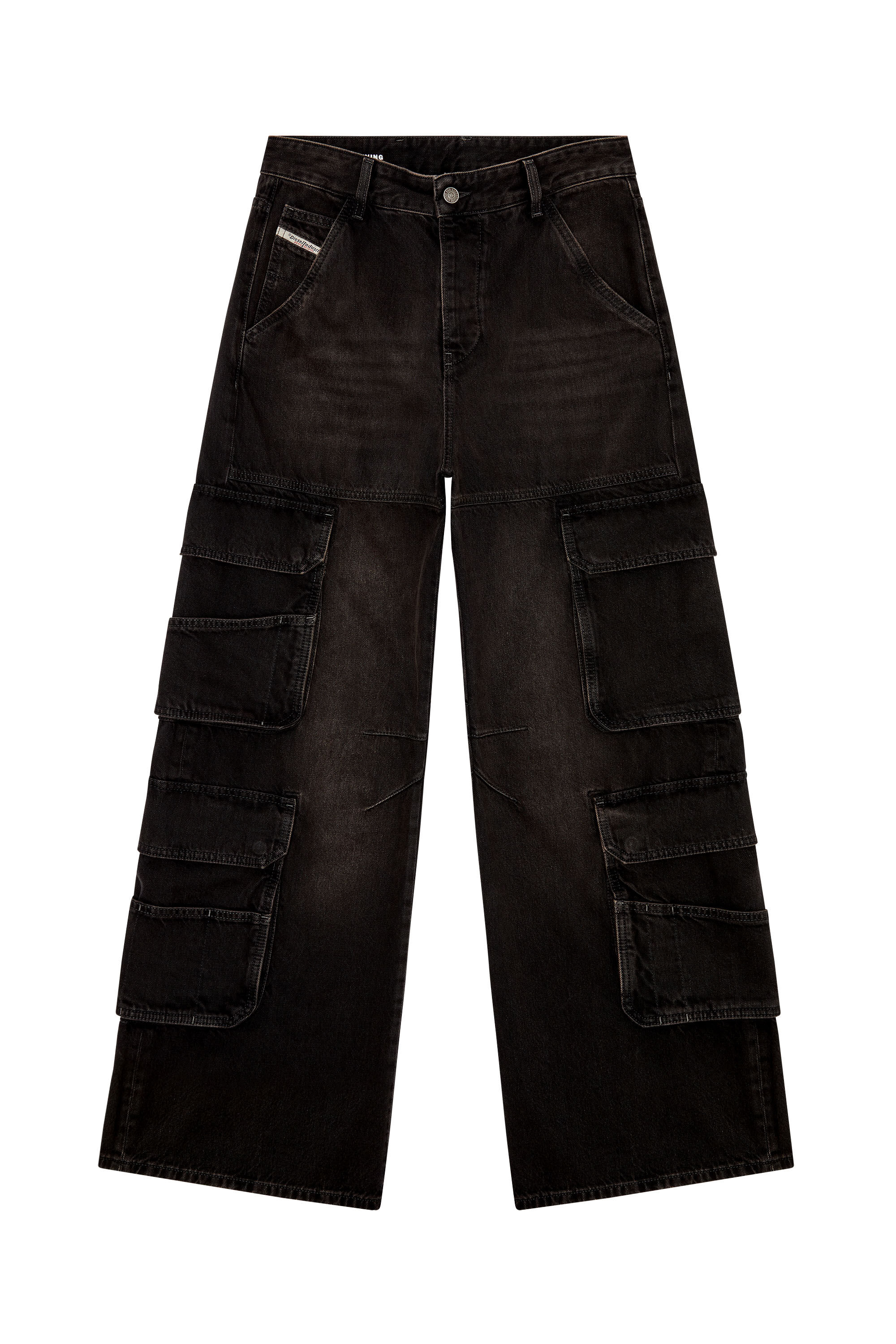 Women's Relaxed Jeans | Black/Dark grey | Diesel 1996 D-Sire