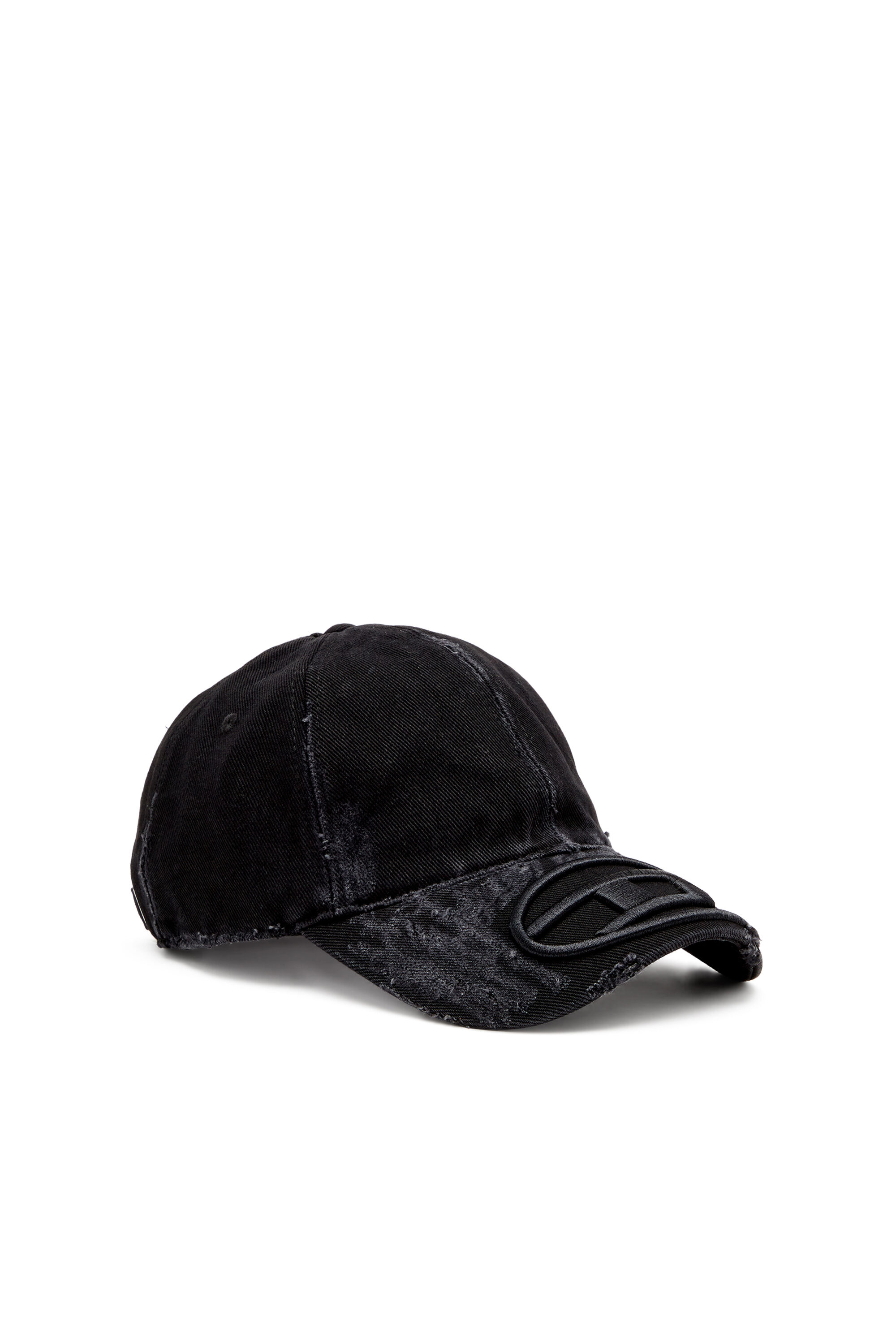 Men's Distressed denim baseball cap | Black | Diesel