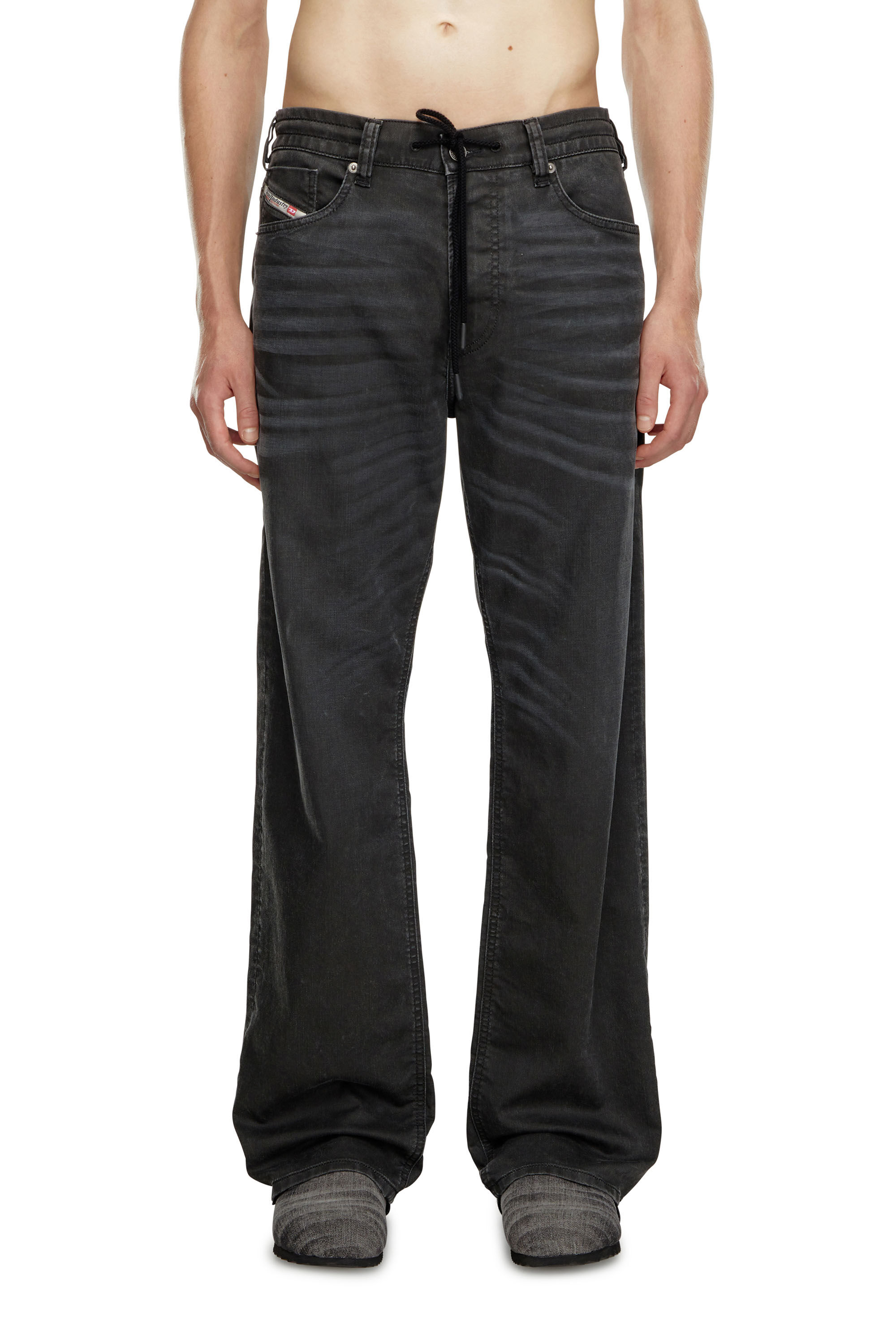 D-RISE Man: Oversized Regular Black/Dark grey Jeans | Diesel