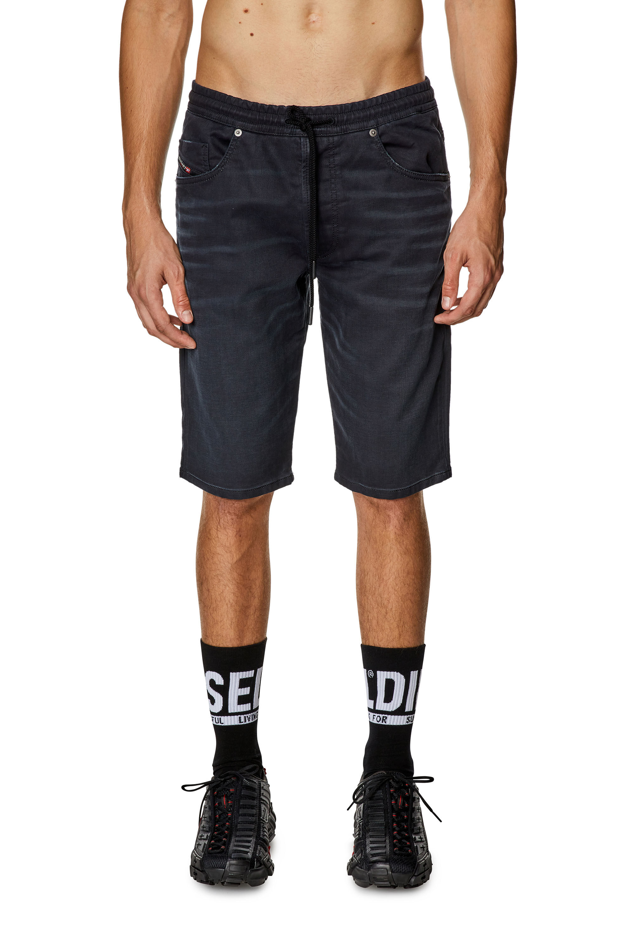 Men s Chino shorts in JoggJeans Black Diesel