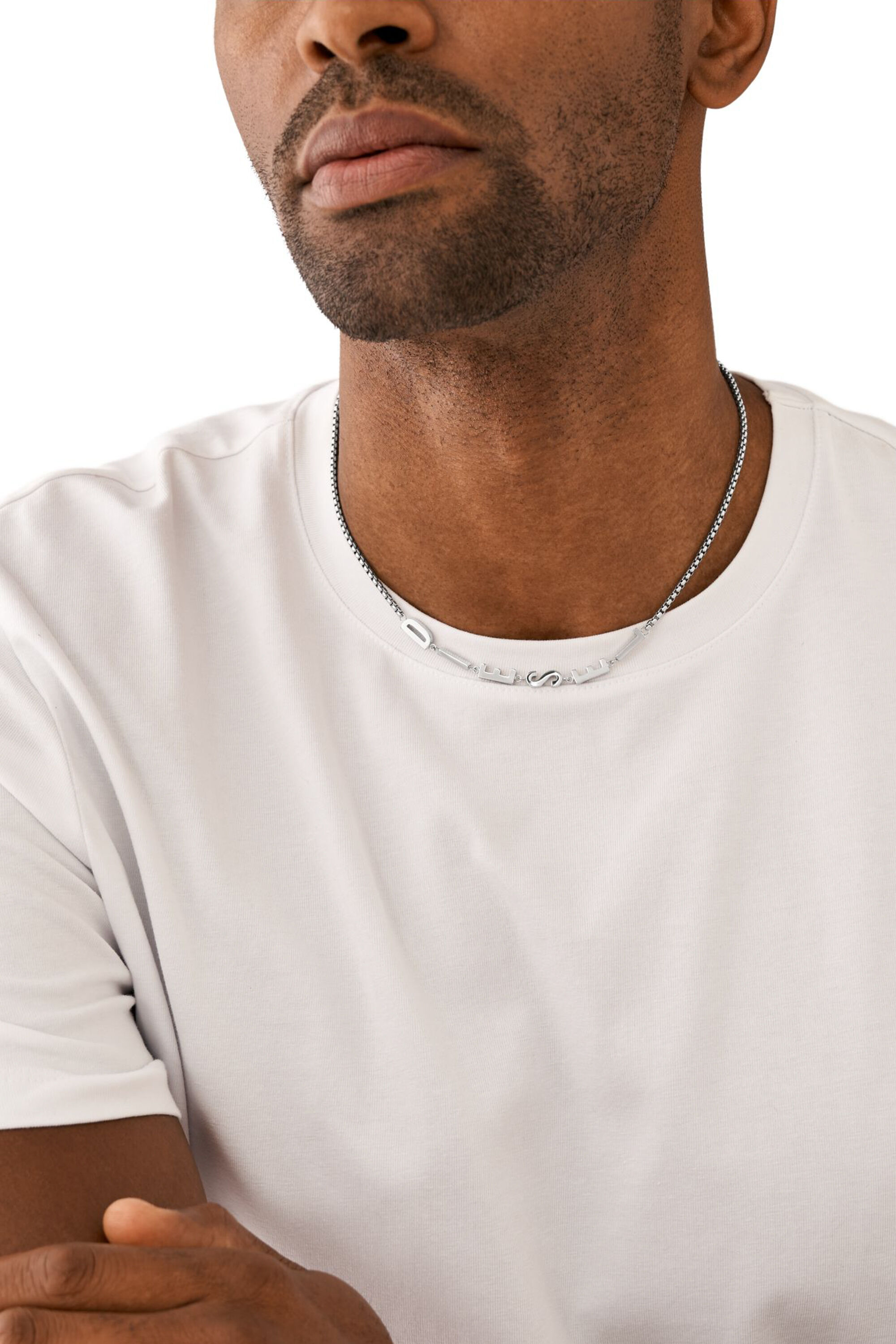 Women's Stainless steel chain necklace | Silver | Diesel Women's Stainless steel chain necklace | Silver | Diesel