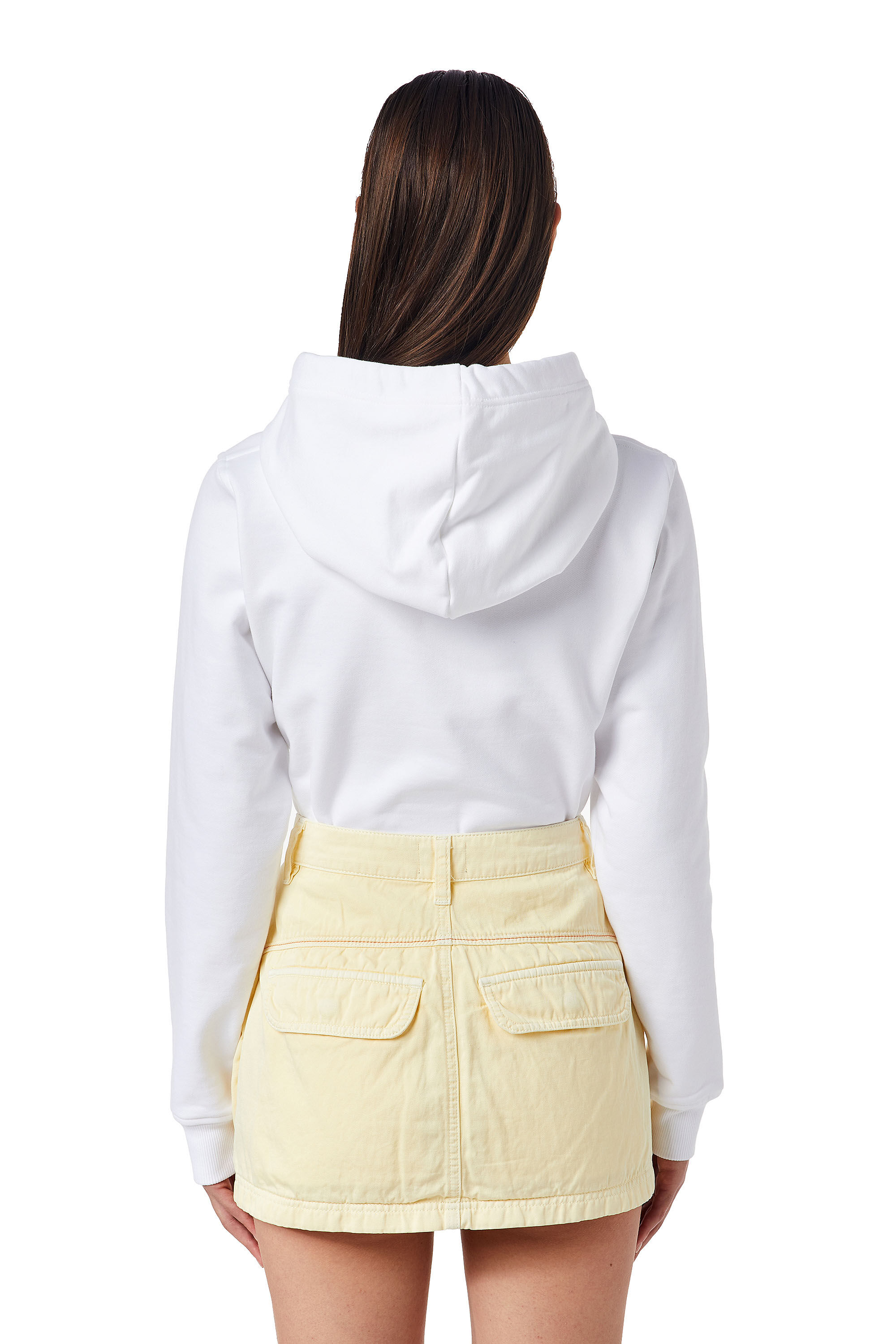 Diesel - F-REGGY-HOOD-DIV, Sudadera con capucha Denim Division Mujer in Blanco - 4