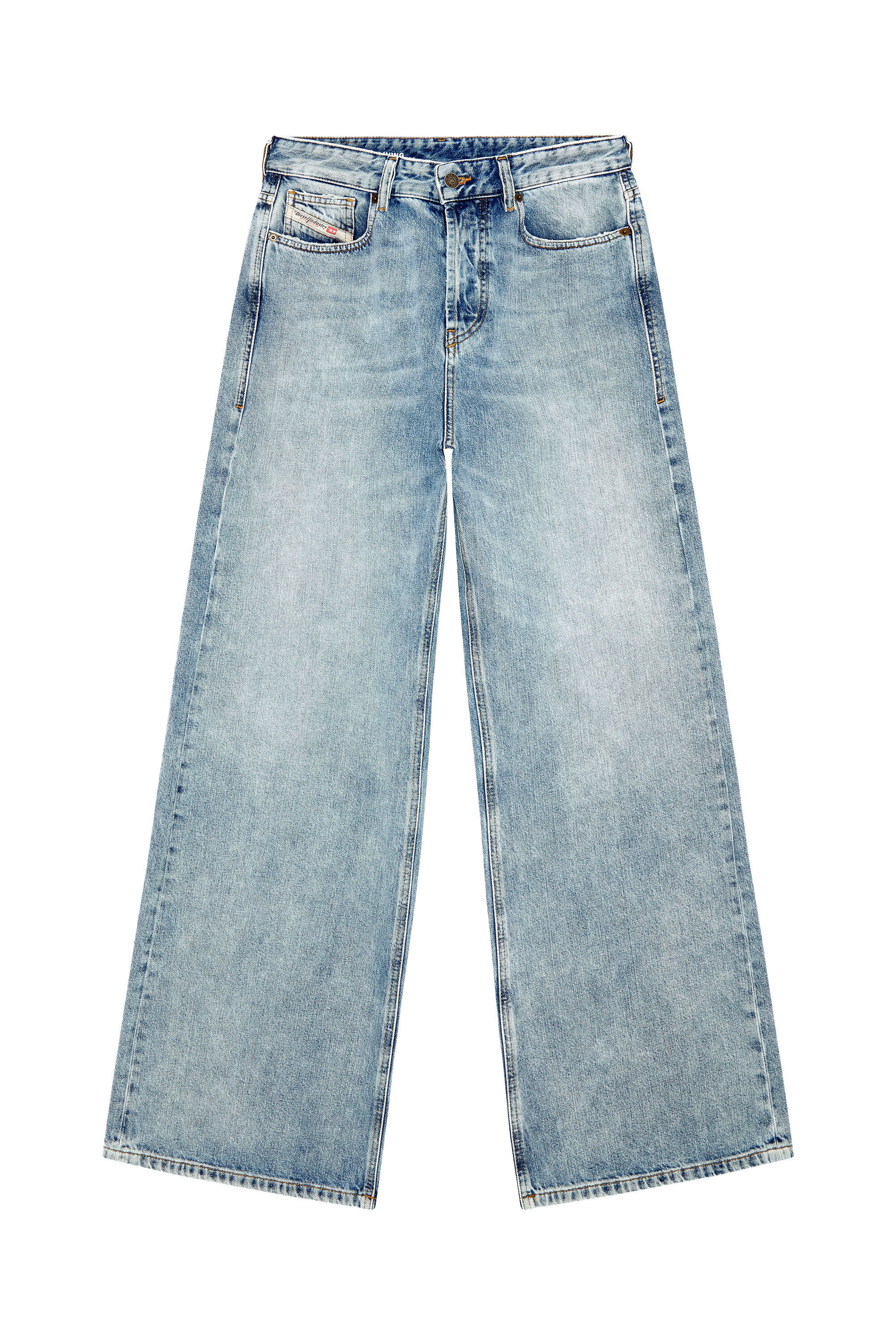 Women's Oversized Relaxed Jeans | Light blue | Diesel 1996 D