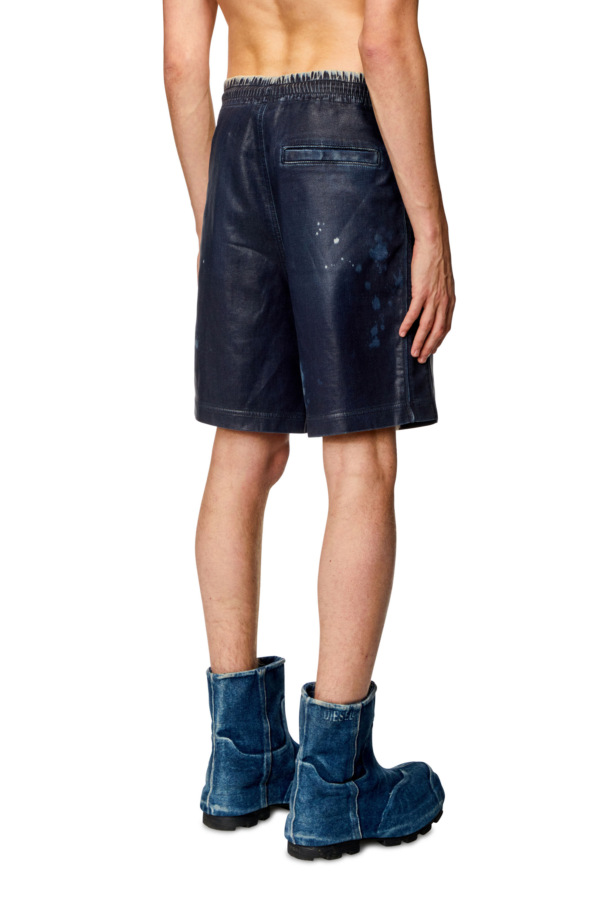 新しく着き Men's Shorts Diesel | Blue | Denim Track coated in パンツ
