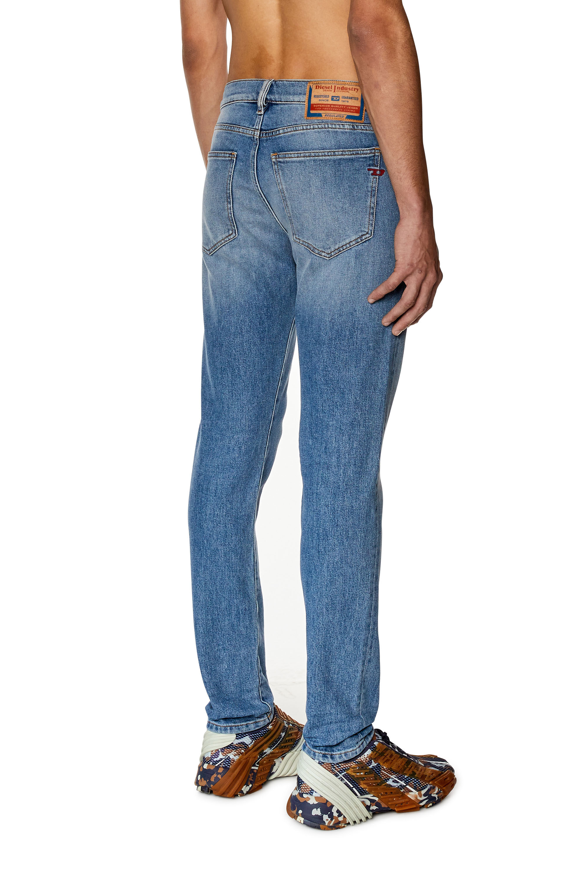 Diesel - Slim Jeans 2019 D-Strukt 09F81, Azul medio - Image 4