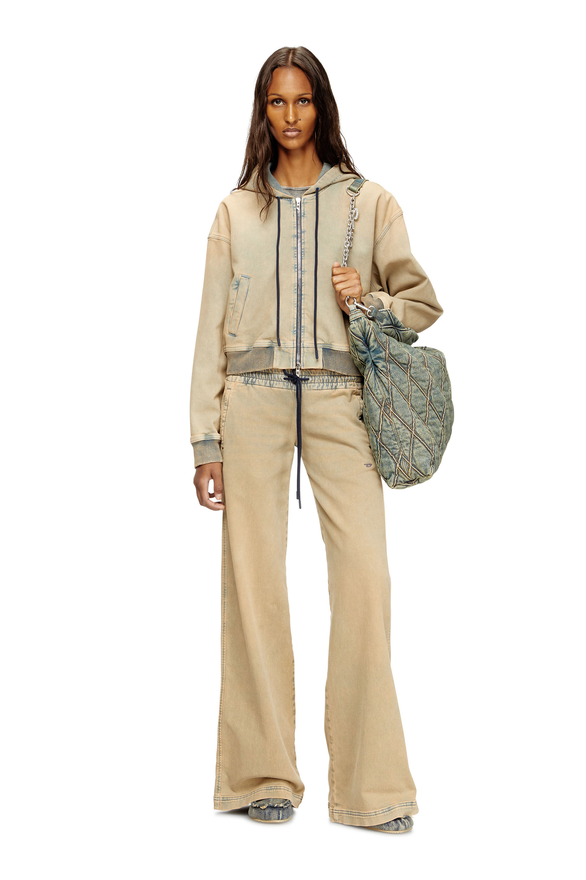 Women's Zipped hoodie in coloured JoggJeans | Multicolor