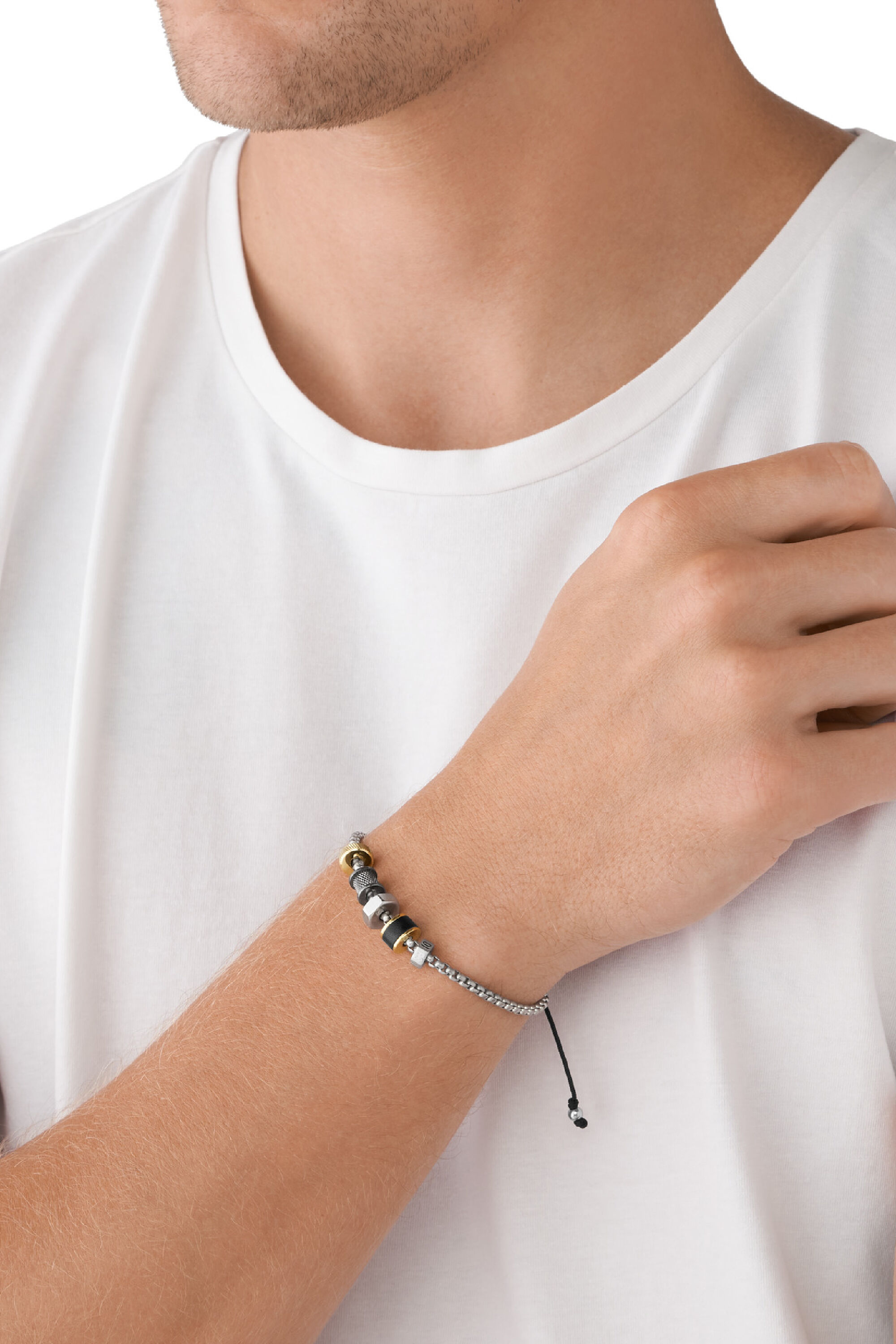 Diesel - DX1392, Pulsera de cadena de acero inoxidable Hombre in Plateado - 3