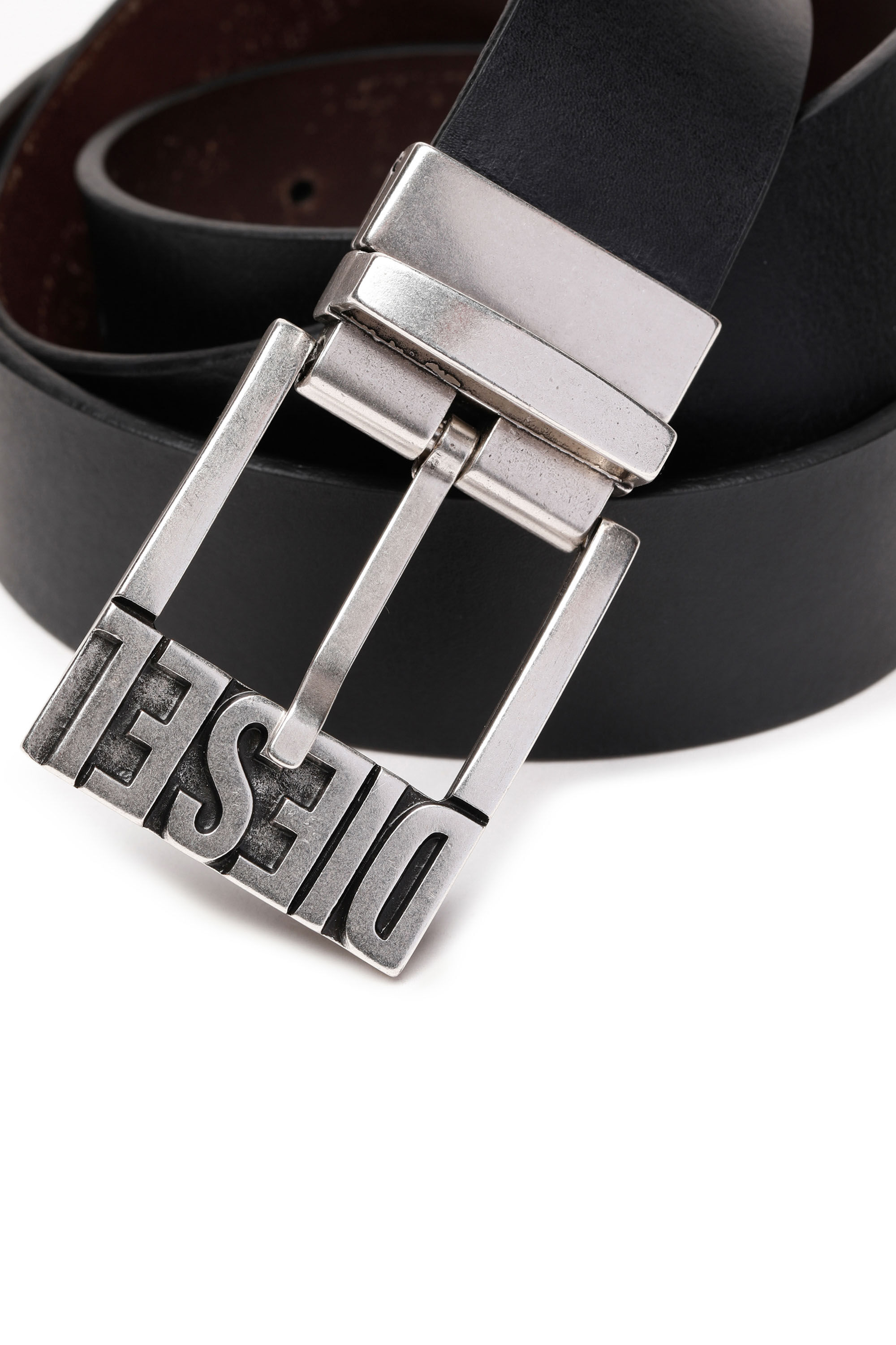 Women's 3.9cm leather belt with metallic Oval D buckle