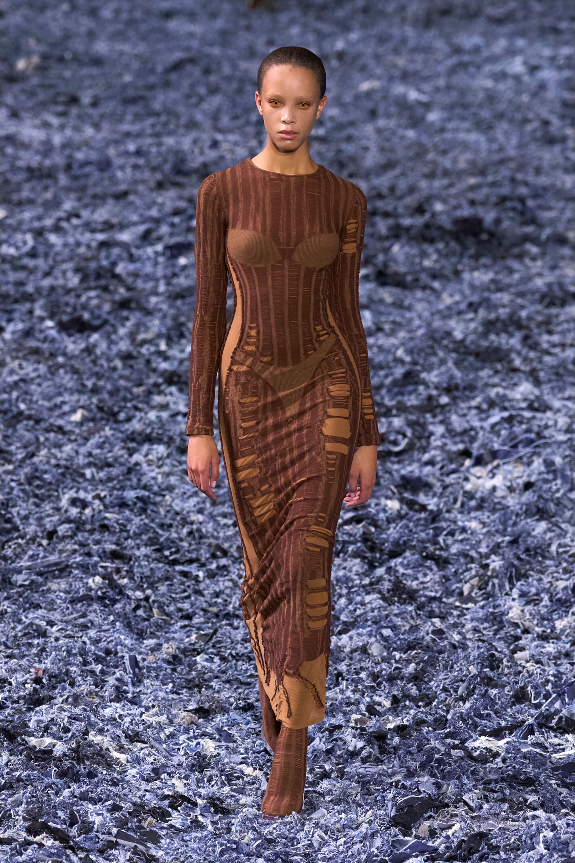 ワンピース DIESEL 'M-Calimera' dress Brown Brown M-Calimera-Short Minidress by Diesel on Sale