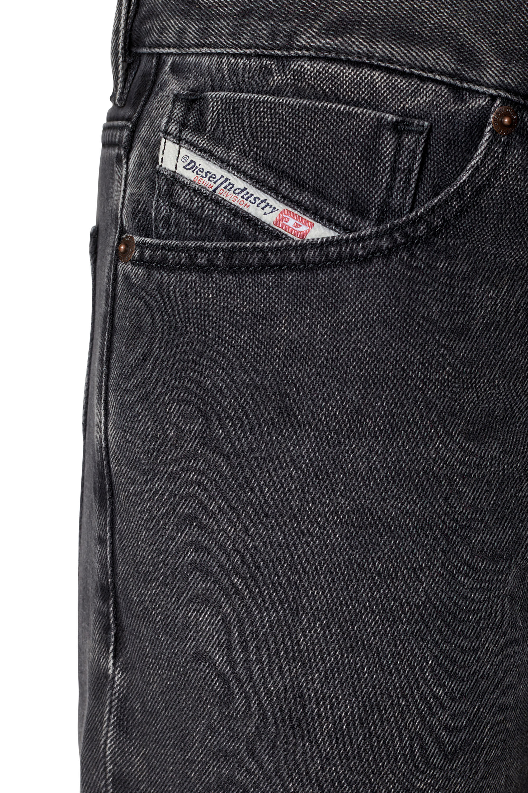 Diesel - 1995 D-Sark 09B87 Straight Jeans, Negro/Gris oscuro - Image 6