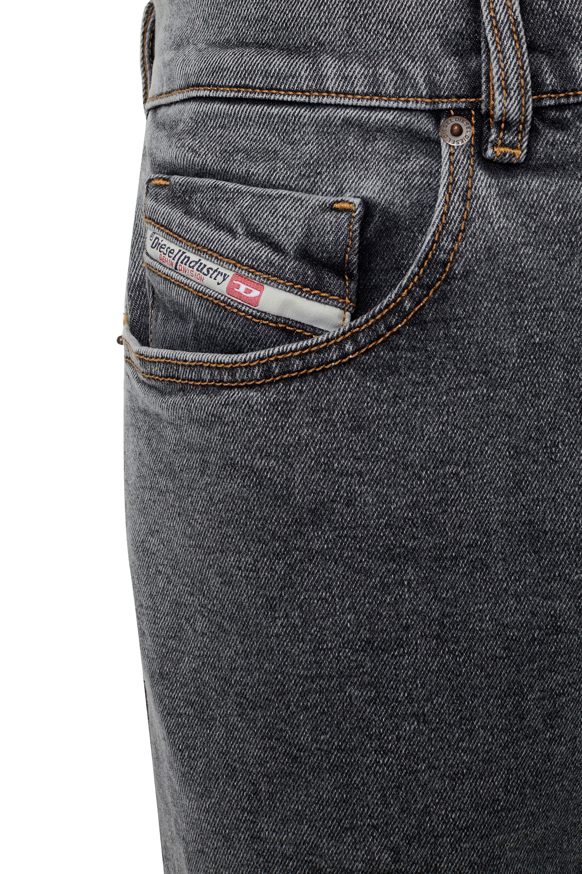 Diesel - Slim Jeans 2019 D-Strukt 09D78, Black/Dark grey - Image 6