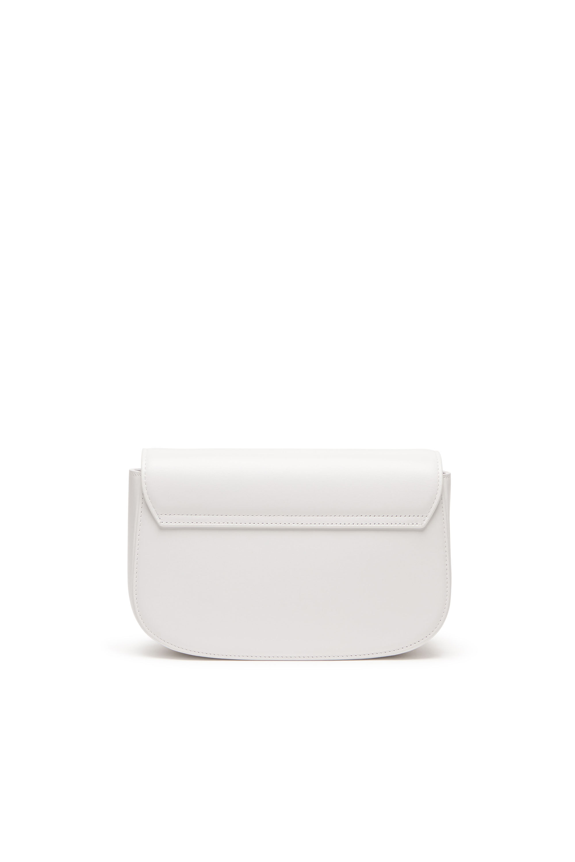 Women's 1DR M-Iconic medium shoulder bag in leather | White