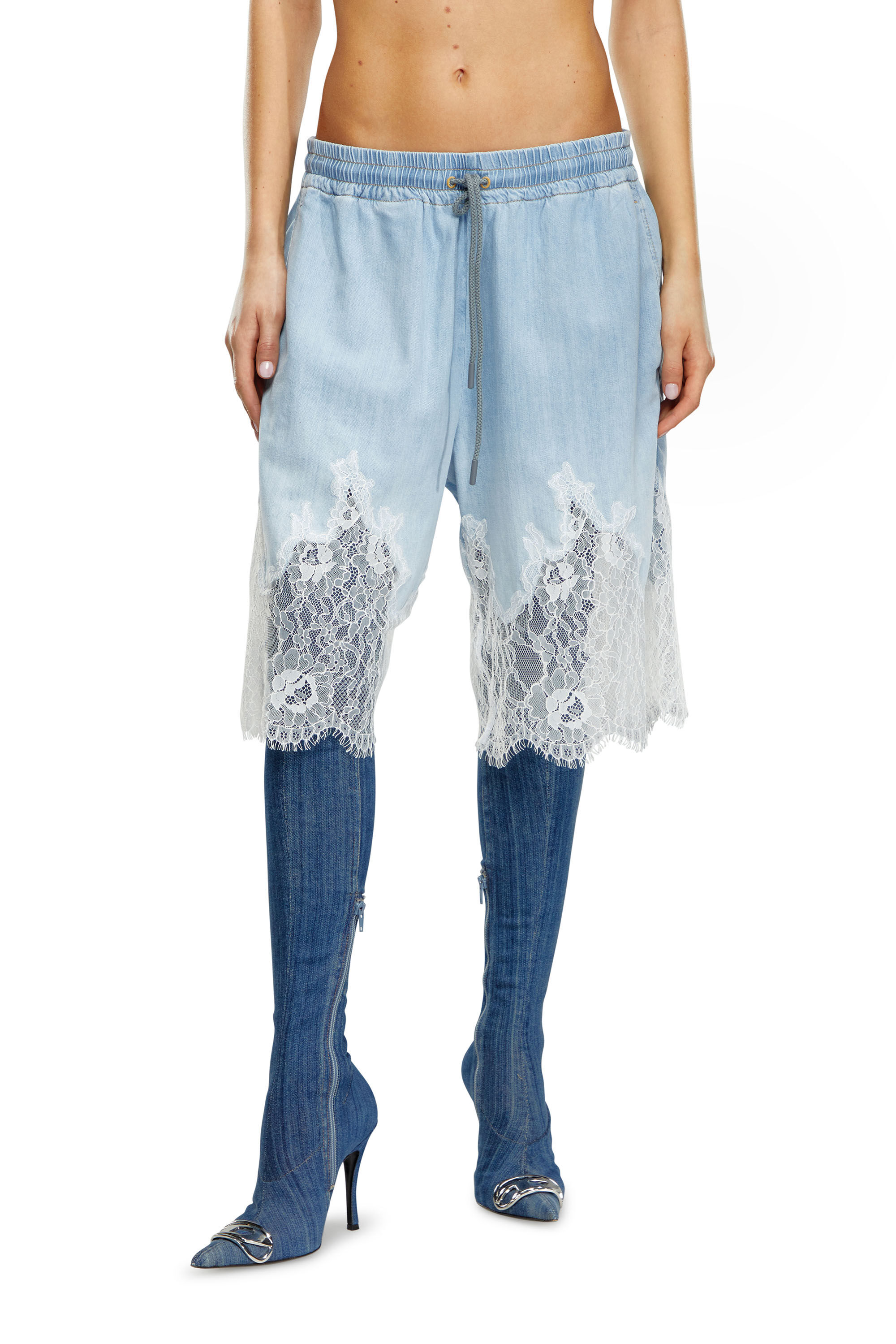 Lace bermuda shorts outlet