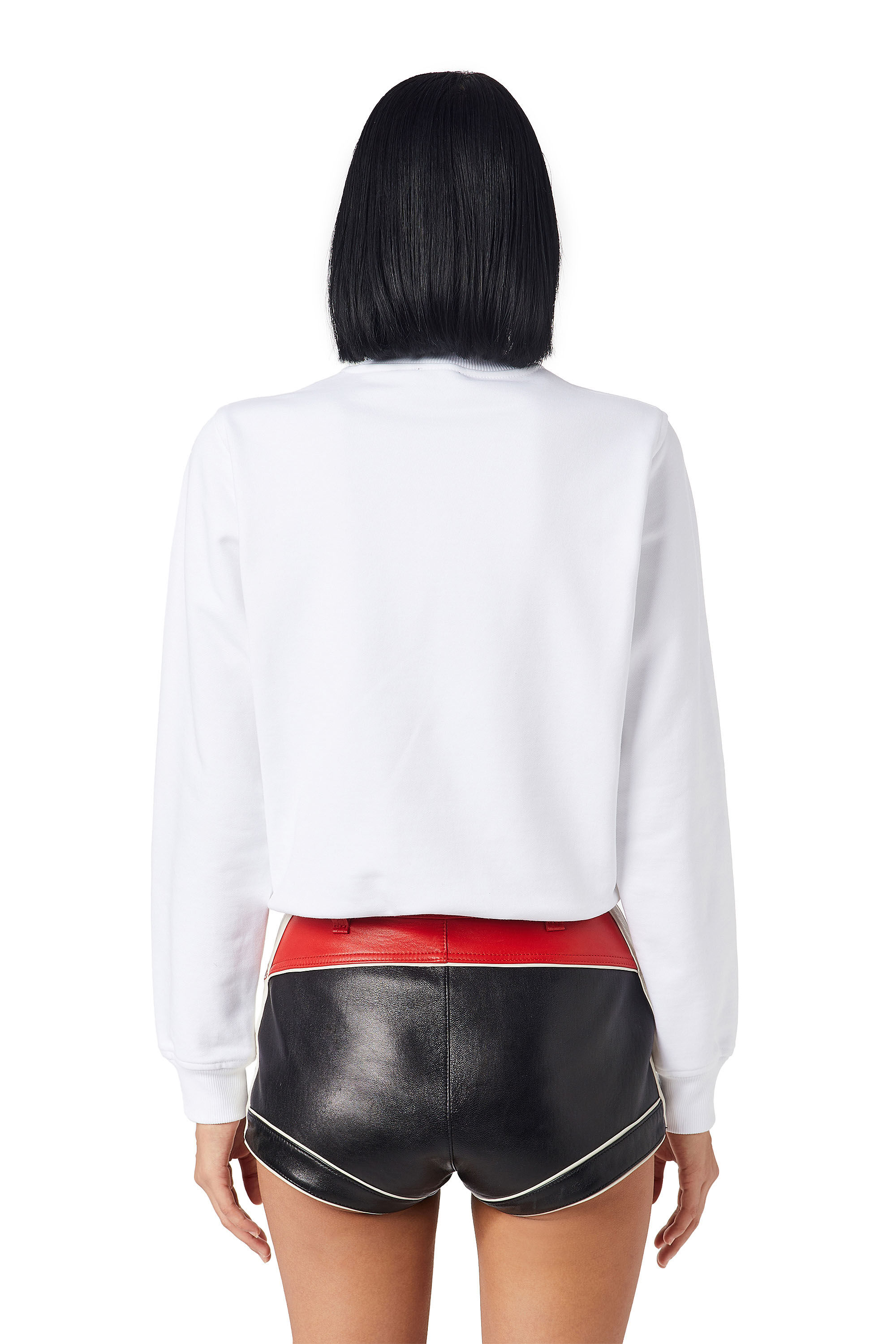 Diesel - F-REGGY-DIV, Woman's Denim Division sweatshirt in White - 4