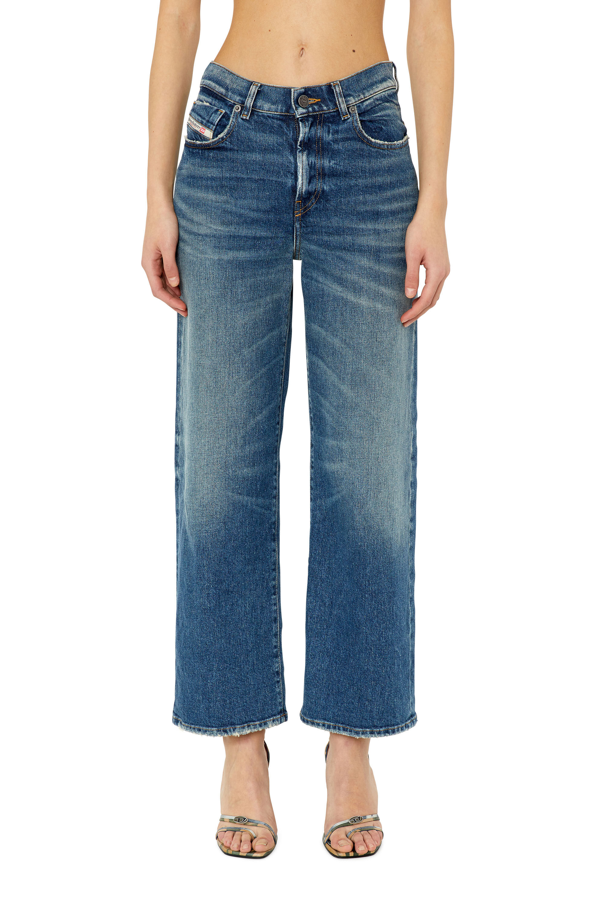 2000 Widee Woman: bootcutandflare Medium blue Jeans | Diesel