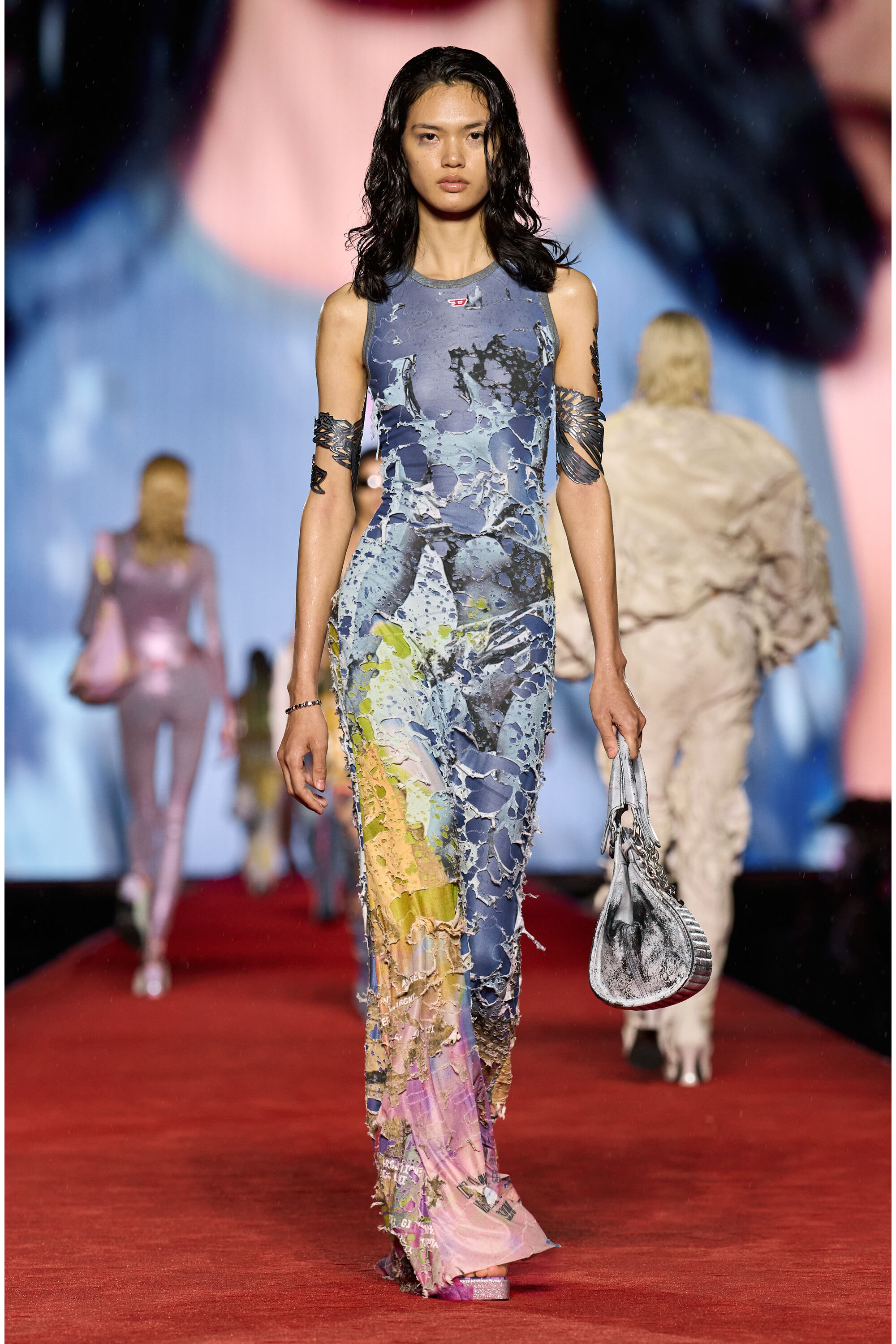 結婚祝い Women's Destroyed Multicolor | print poster with gown jersey 邦画・日本映画