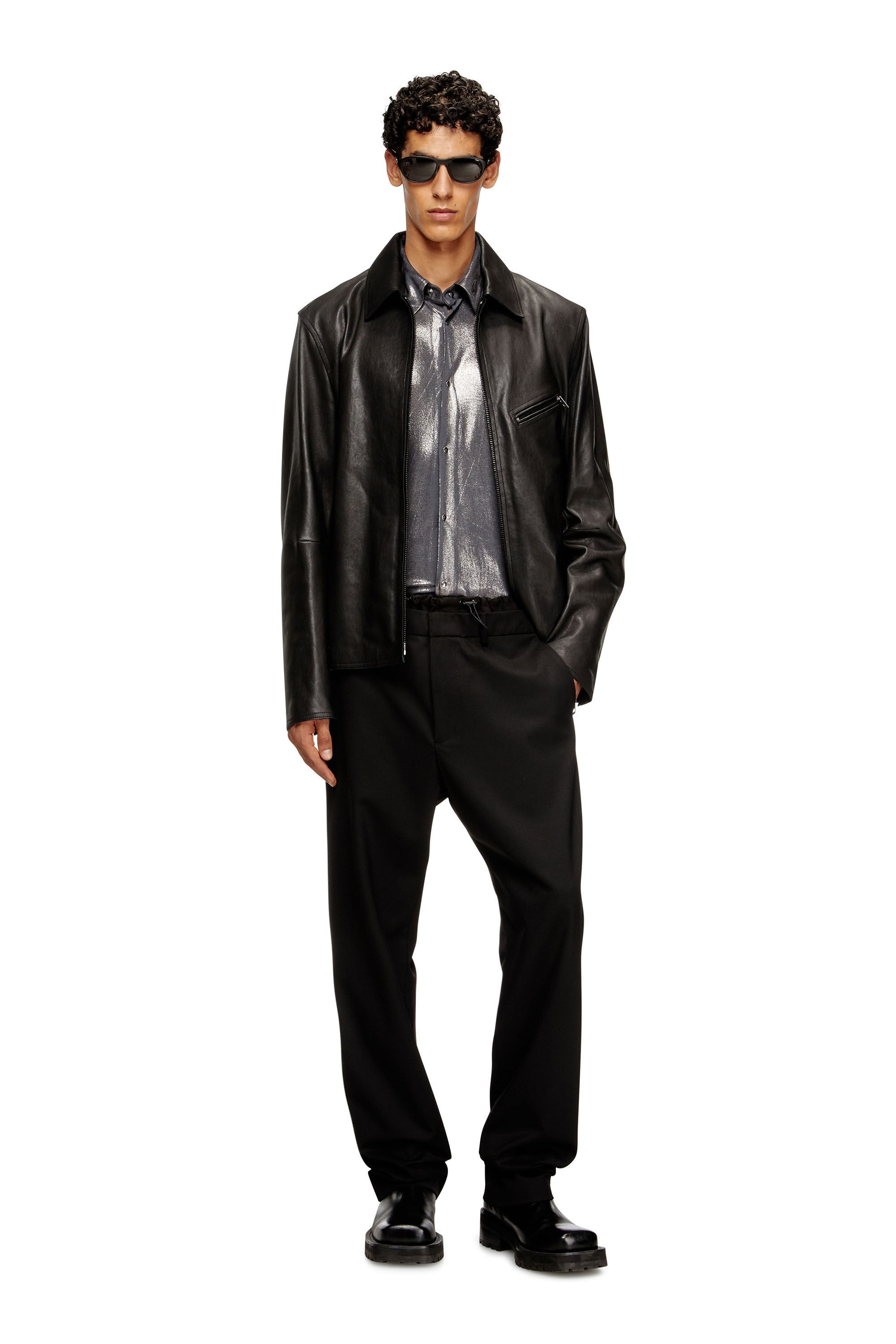 パンツ HOLIDAY WOOL DRAWSTRINGSSLACKS BLK size1 14.jpg
