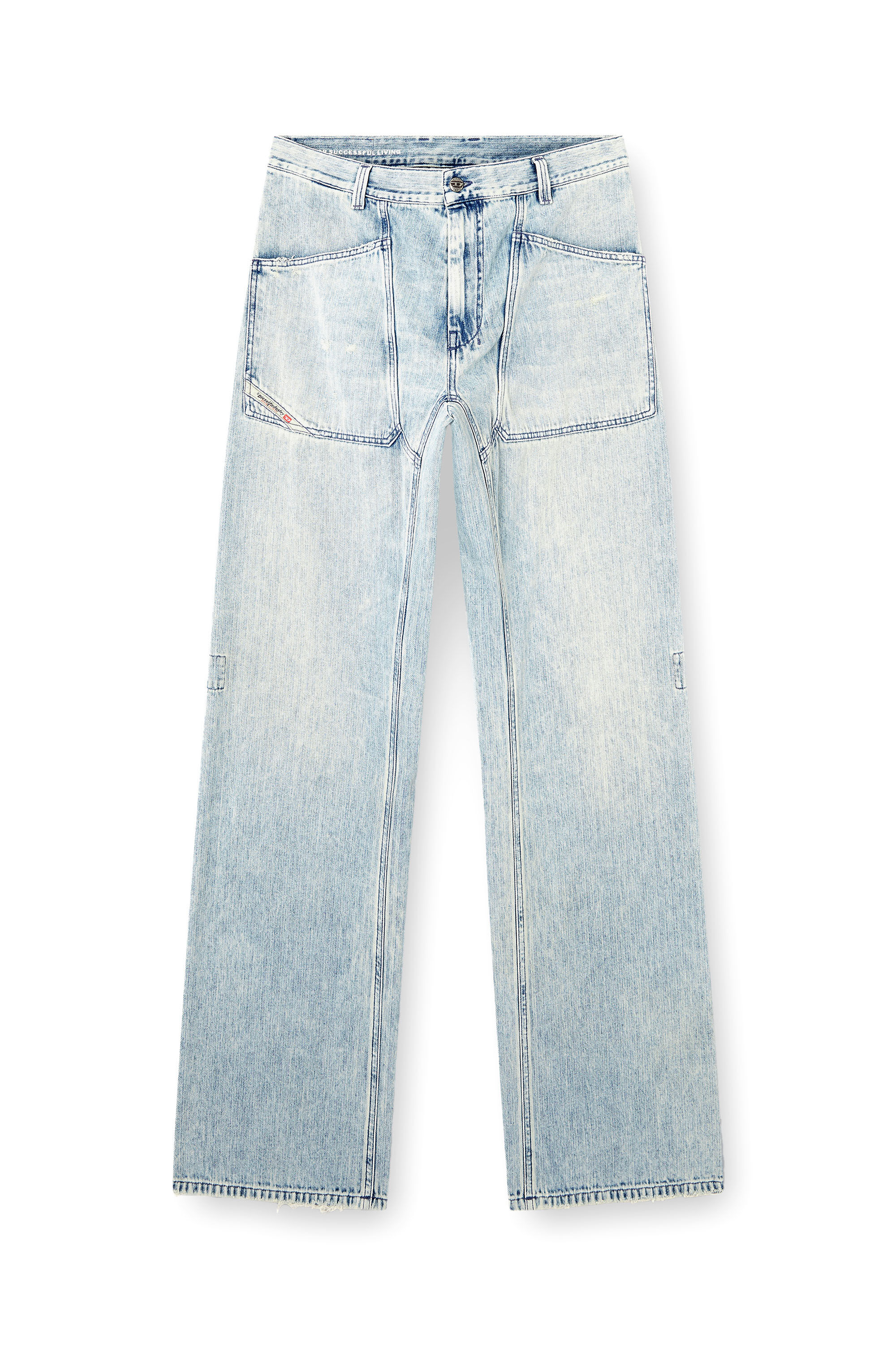 Diesel - Relaxed Jeans D-Zeta 09L60 Hombre, Azul Claro - 2