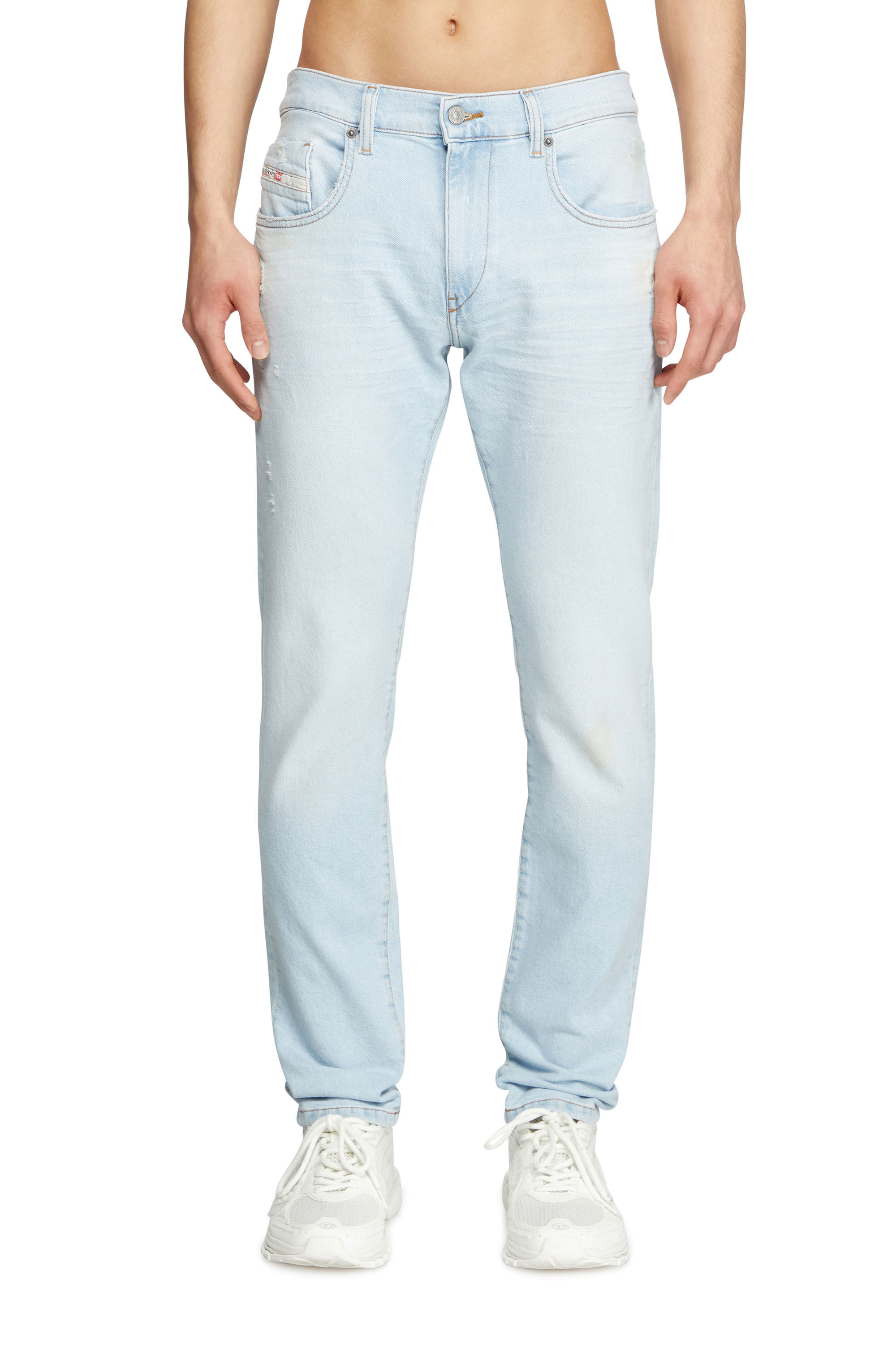 Diesel - Slim Jeans 2019 D-Strukt 0CLBF Hombre, Azul Claro - 3
