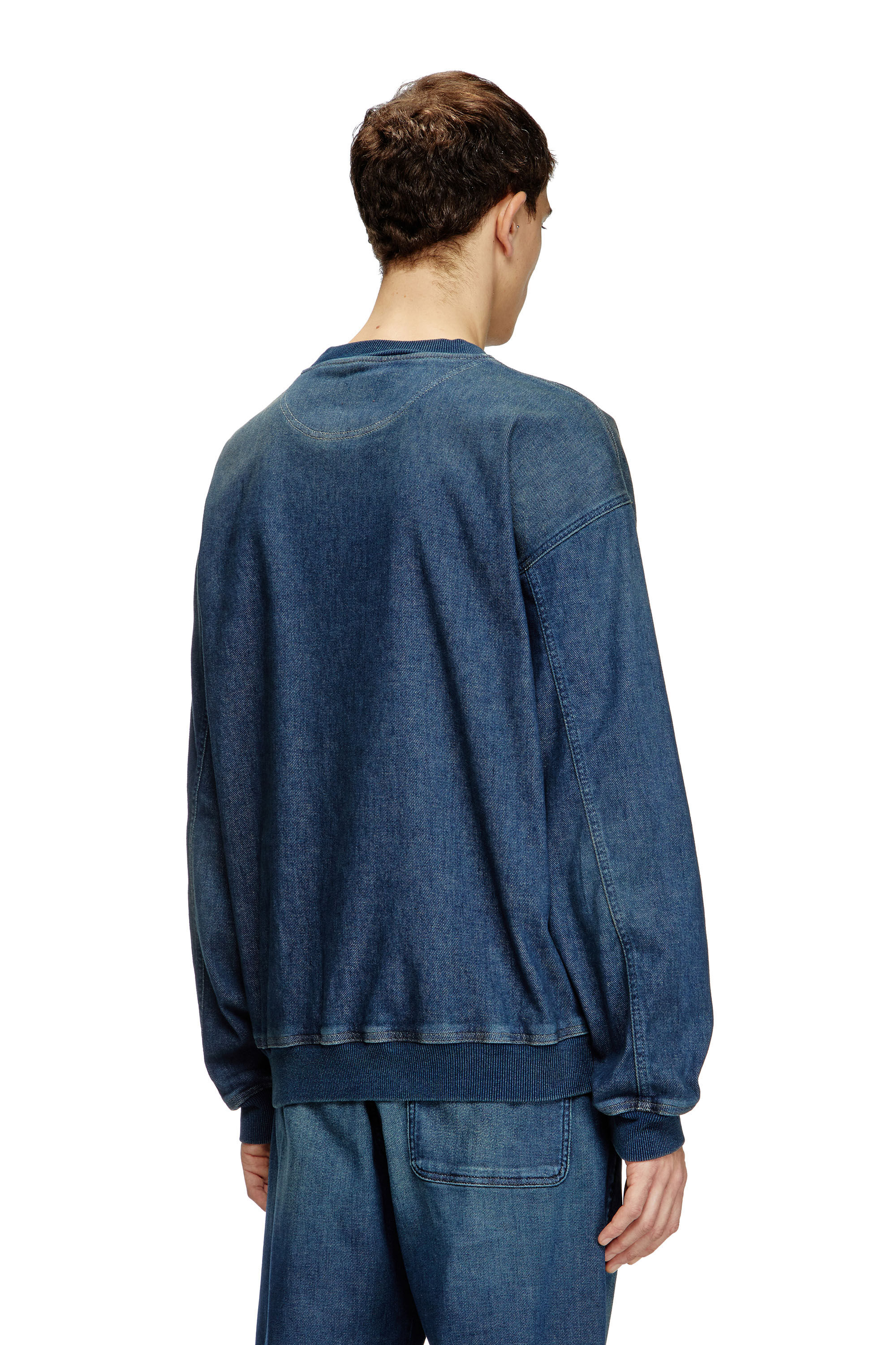 Women's Sweatshirt in Track Denim | Blue | Diesel