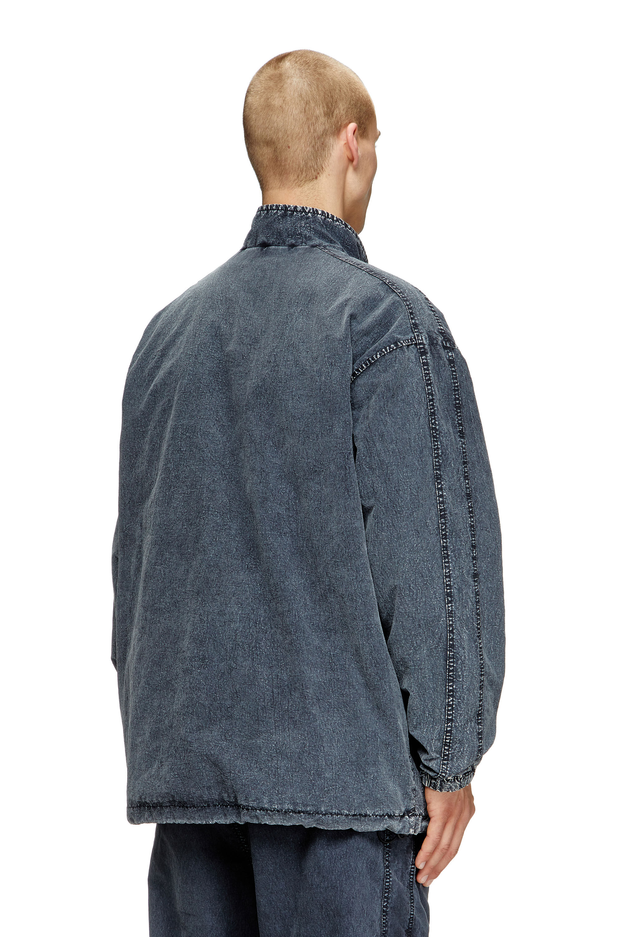 Diesel - J-WILSON, Chaqueta en taslan de nailon reciclado Hombre in Negro - 5
