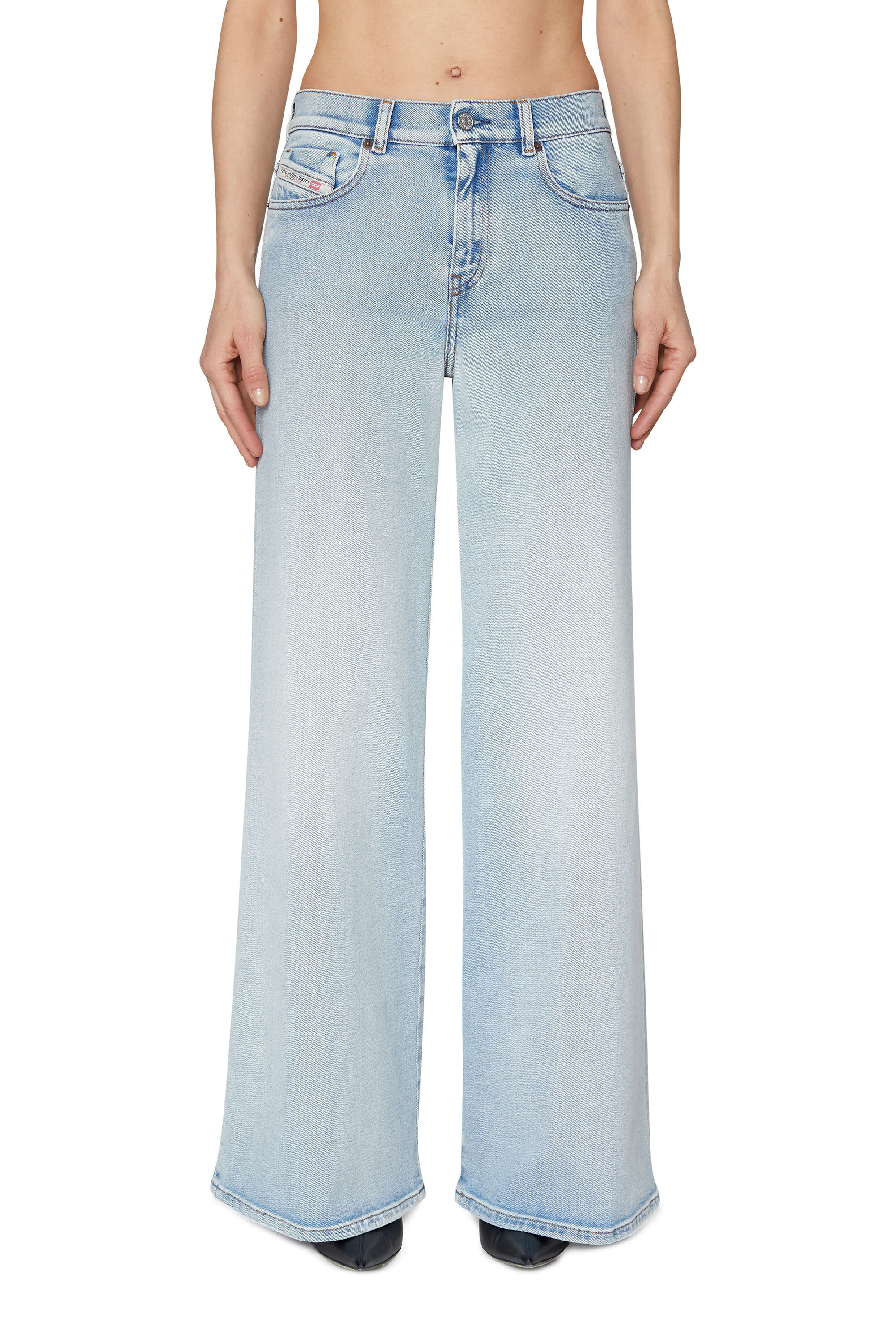 Diesel - 1978 D-Akemi 09C08 Bootcut and Flare Jeans, Light Blue - Image 2