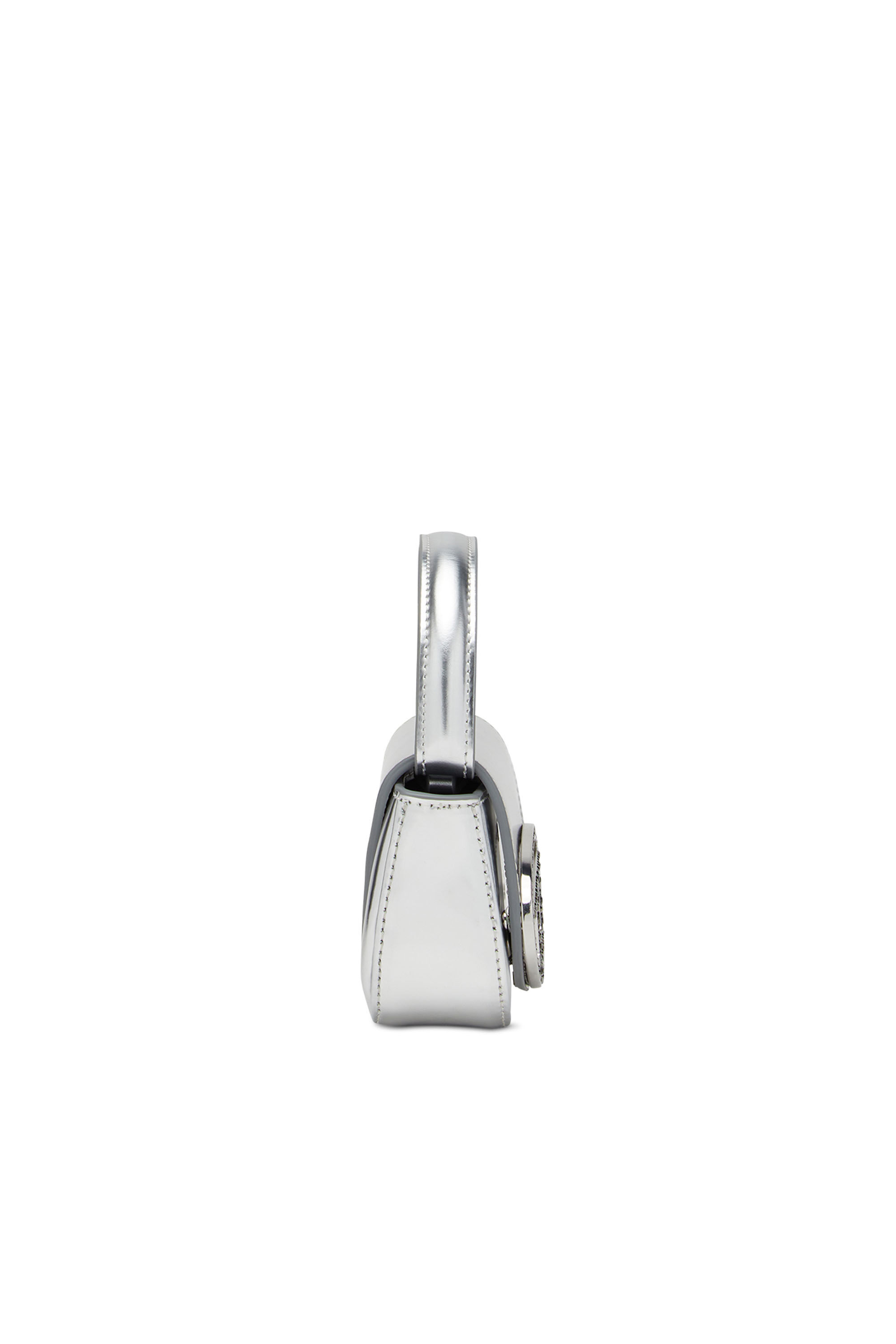 Diesel - 1DR XS, Woman's Mirror leather mini bag in Silver - 4
