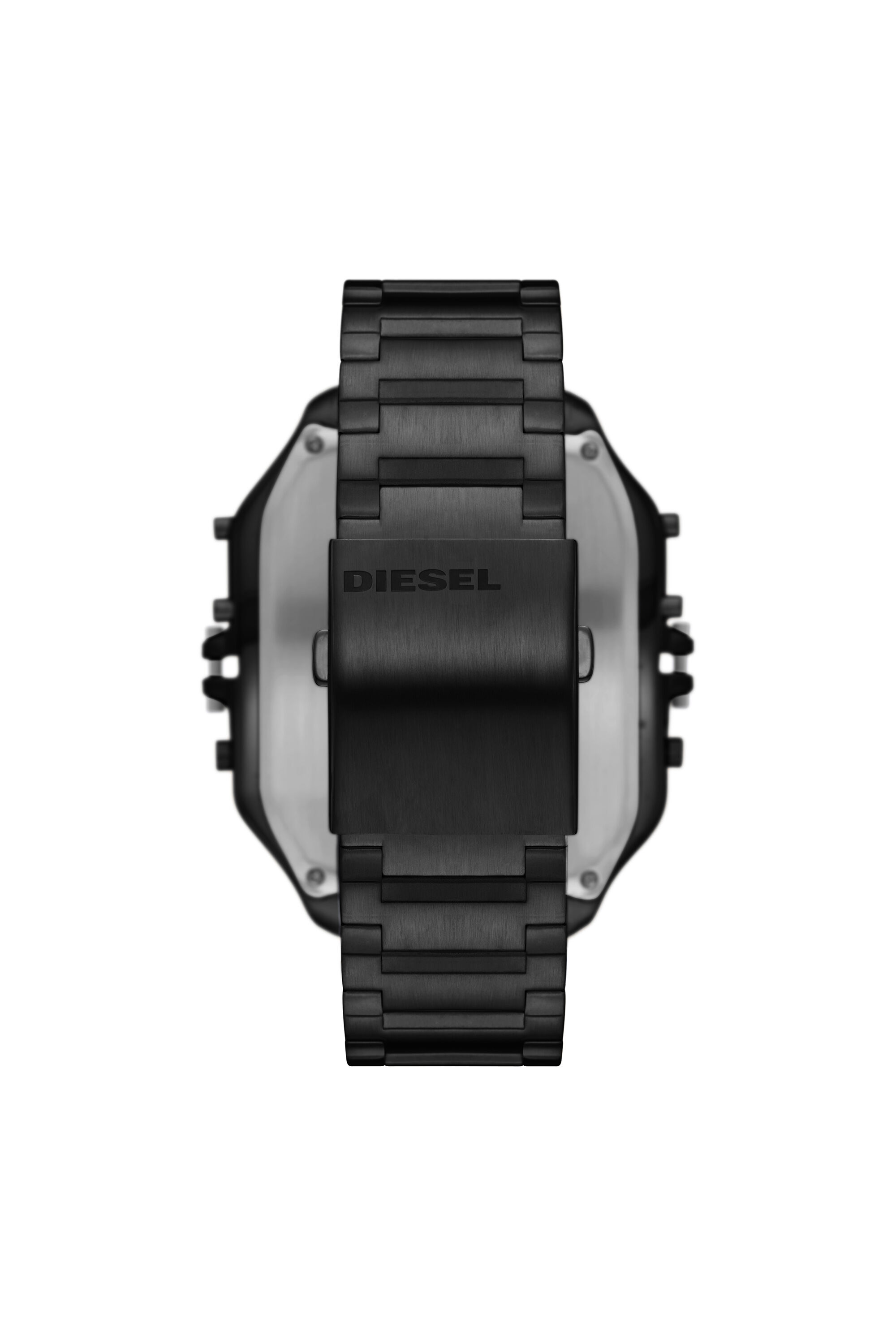 DZ7455 Man: Clasher Ana-Digi black-tone stainless steel watch | Diesel