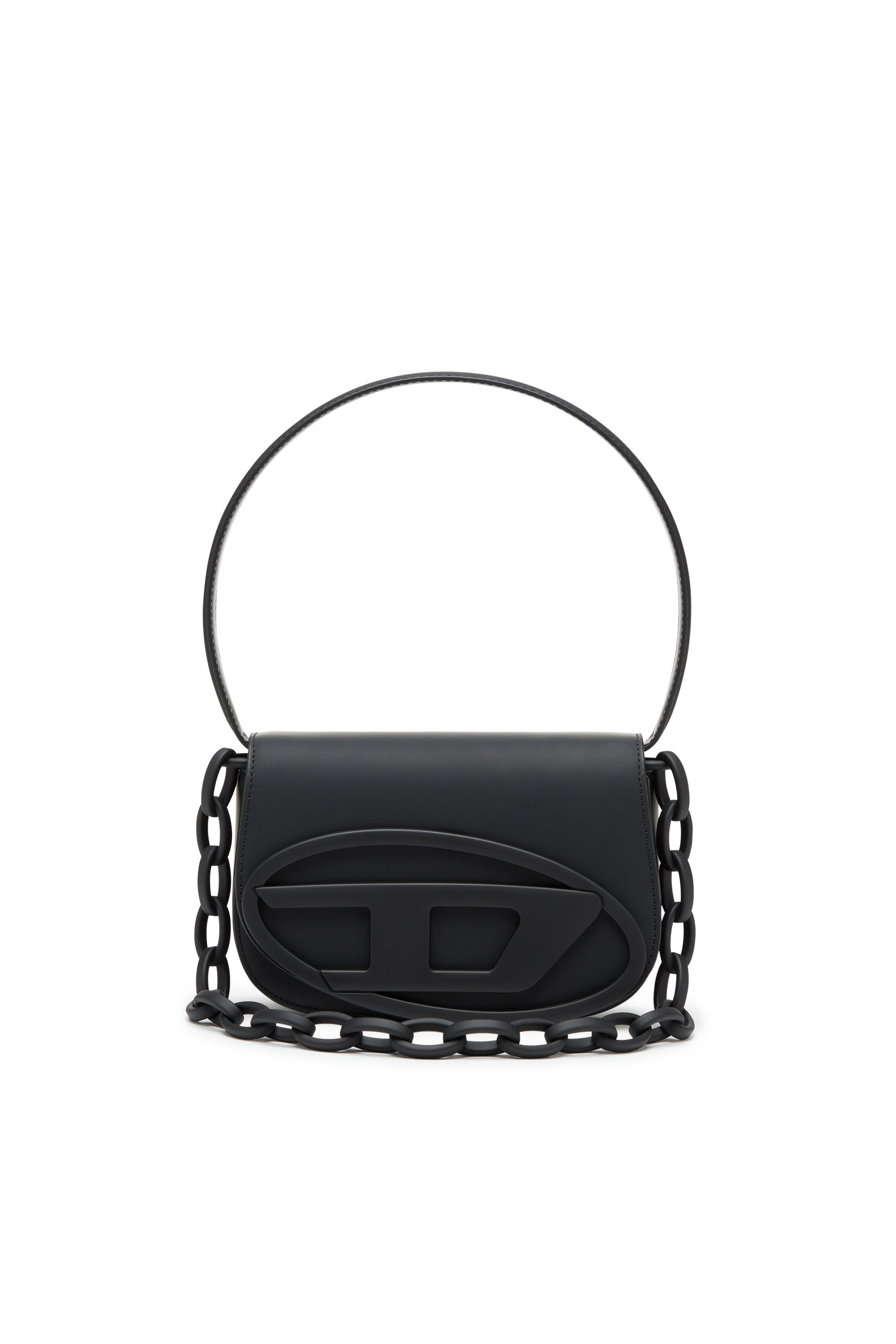 Women's 1DR - Iconic shoulder bag in matte leather | Black | Diesel