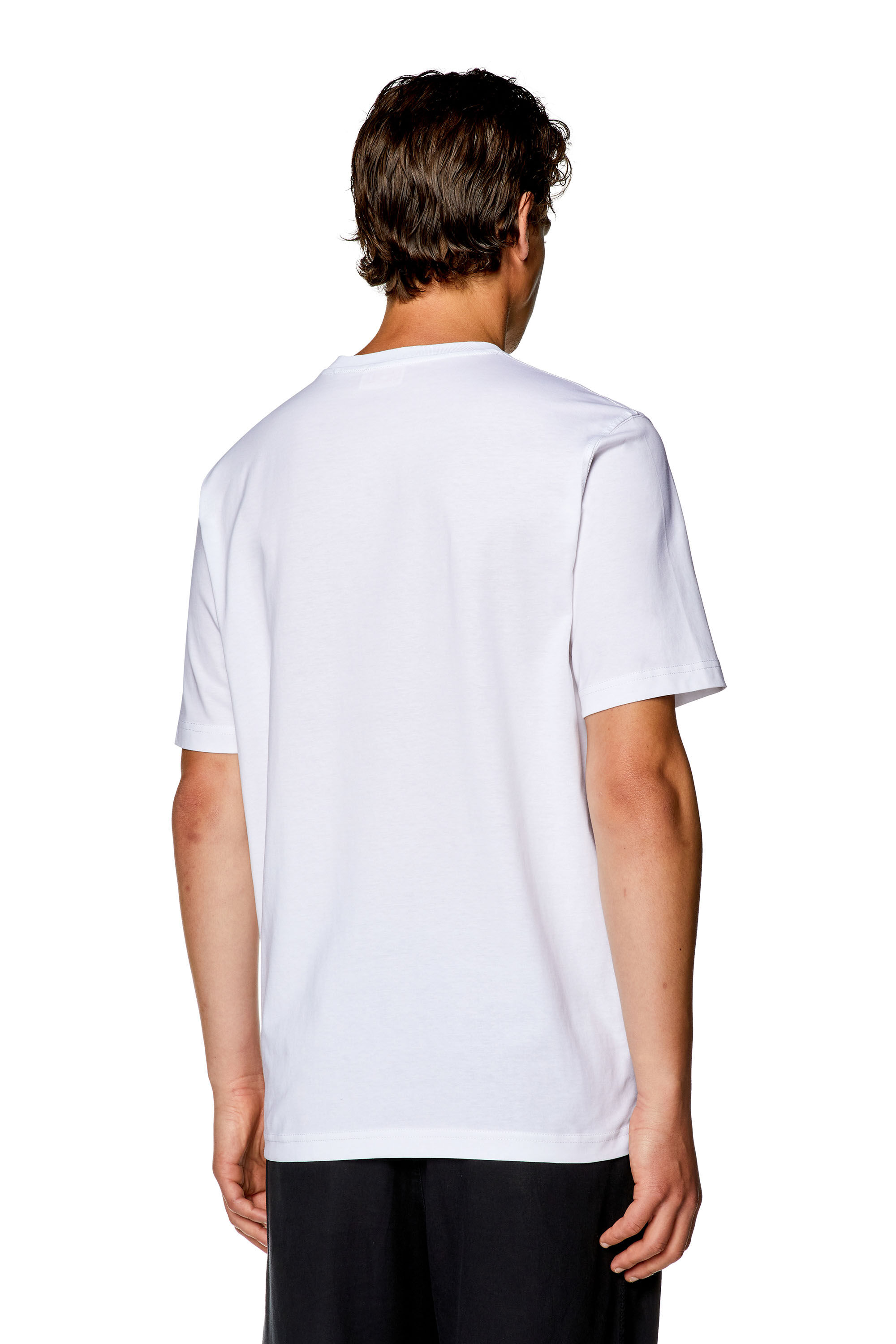 Diesel - T-JUST-L19, Camiseta con estampado Eye on the Prize Hombre in Blanco - 4