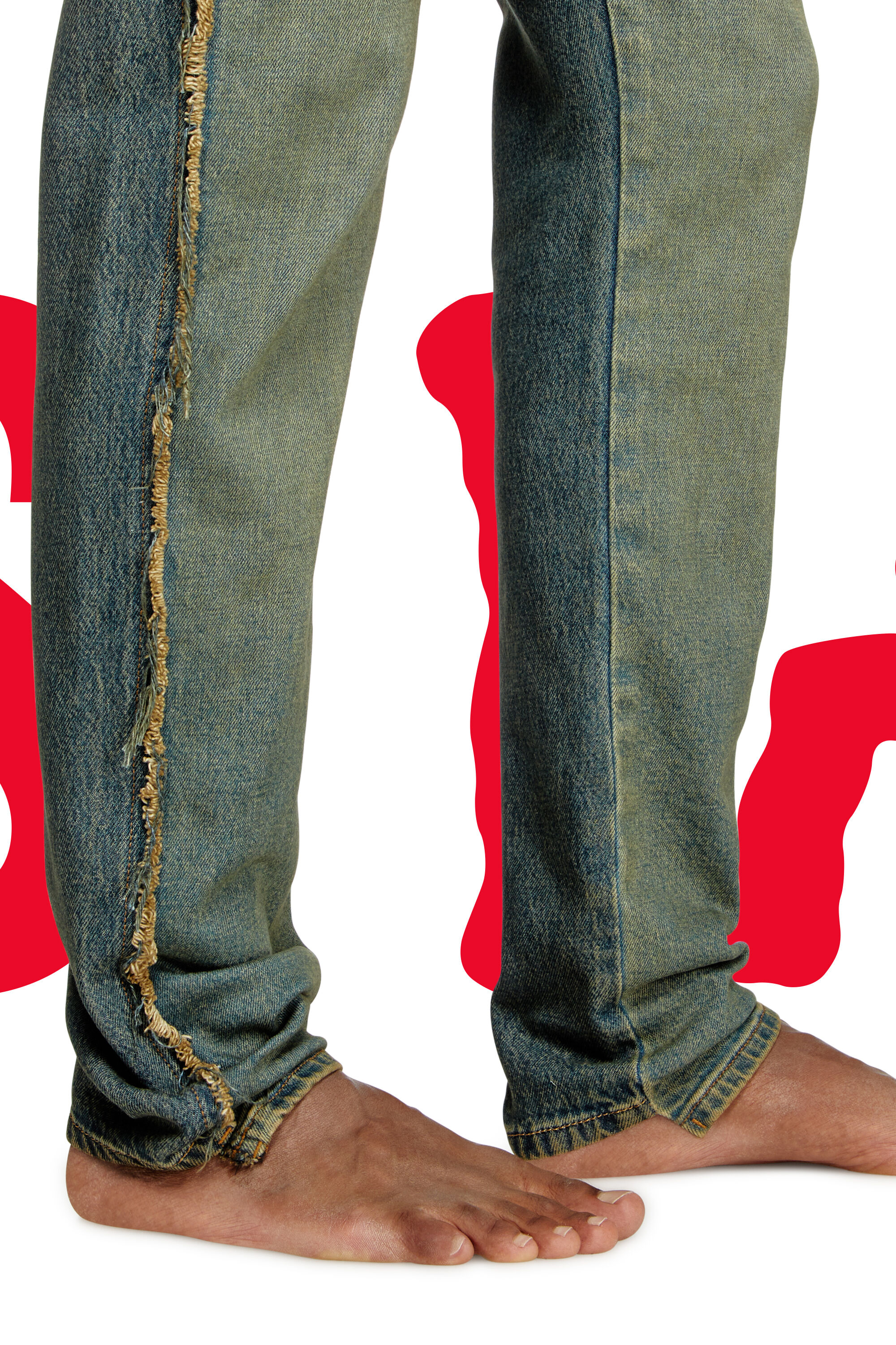 Diesel - Regular Jeans Dieseloves 04 09M98 Hombre, Azul Oscuro - 5