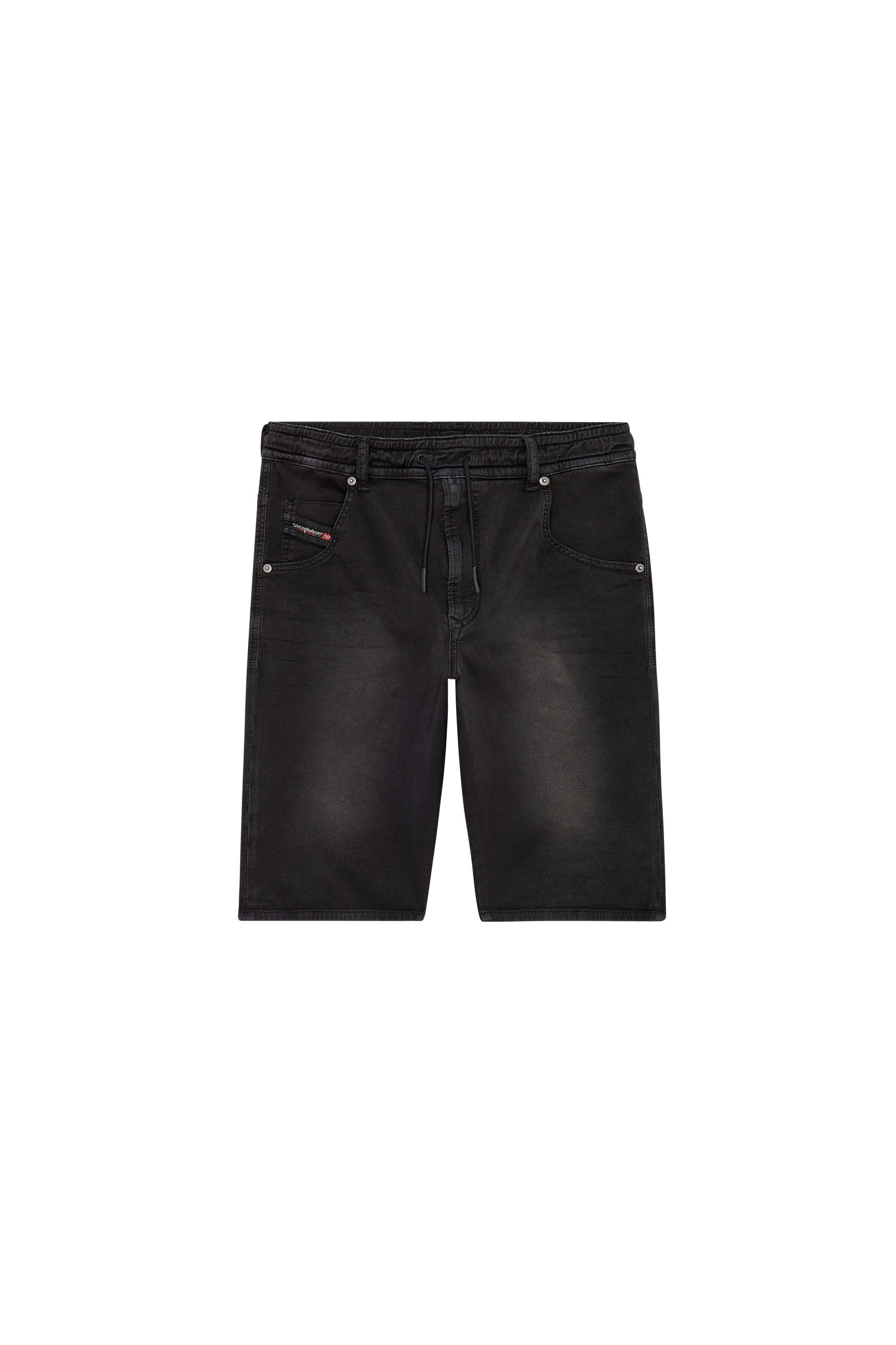 Diesel - D-KROOSHORT-Z JOGGJEANS, Hombre Pantalones cortos de color de JoggJeans® in Negro - Image 2